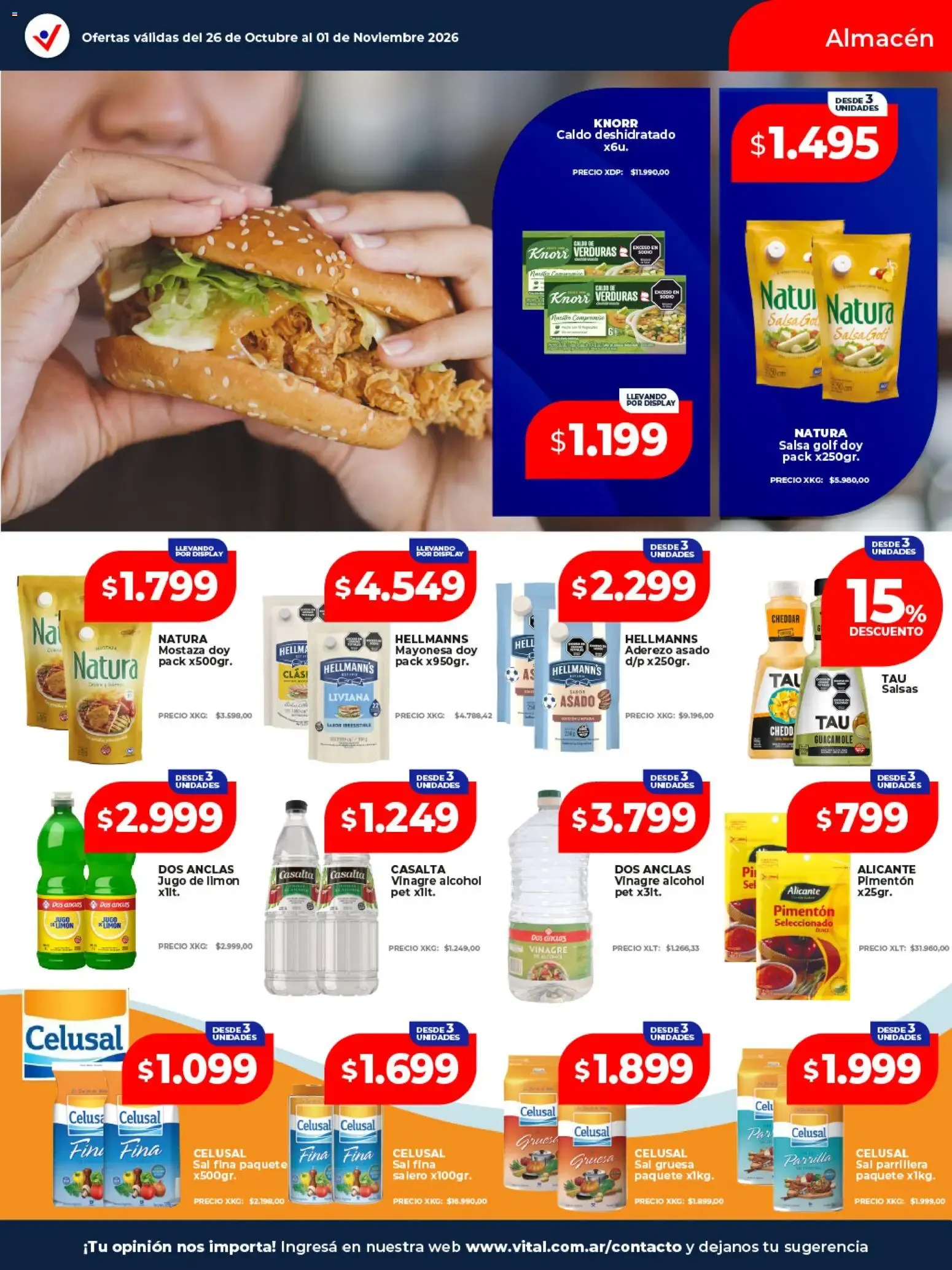 Ofertas de Vital - Ofertas || del 26/10/2026 - 01/11/2026 || Catálogo 26 de octubre al 1 de noviembre 2026 - Página 18 del catálogo