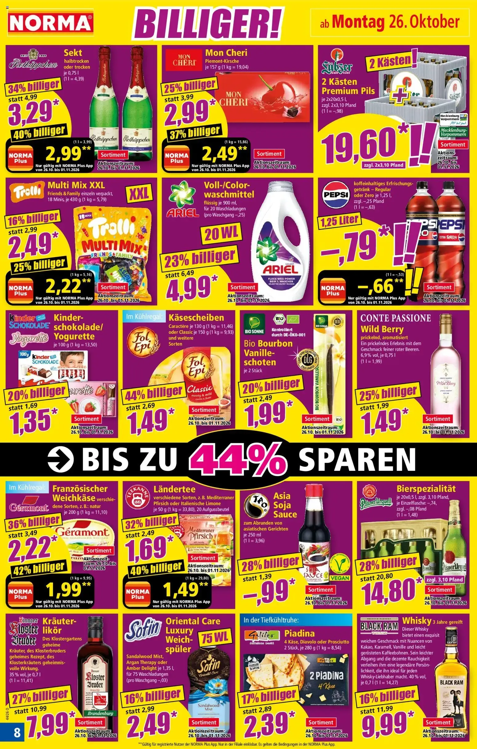 Norma Prospekt (ab 26.10.2026) zum blättern » Angebote von 26. Oktober bis 31. Oktober 2026 - Prospekt seite 8