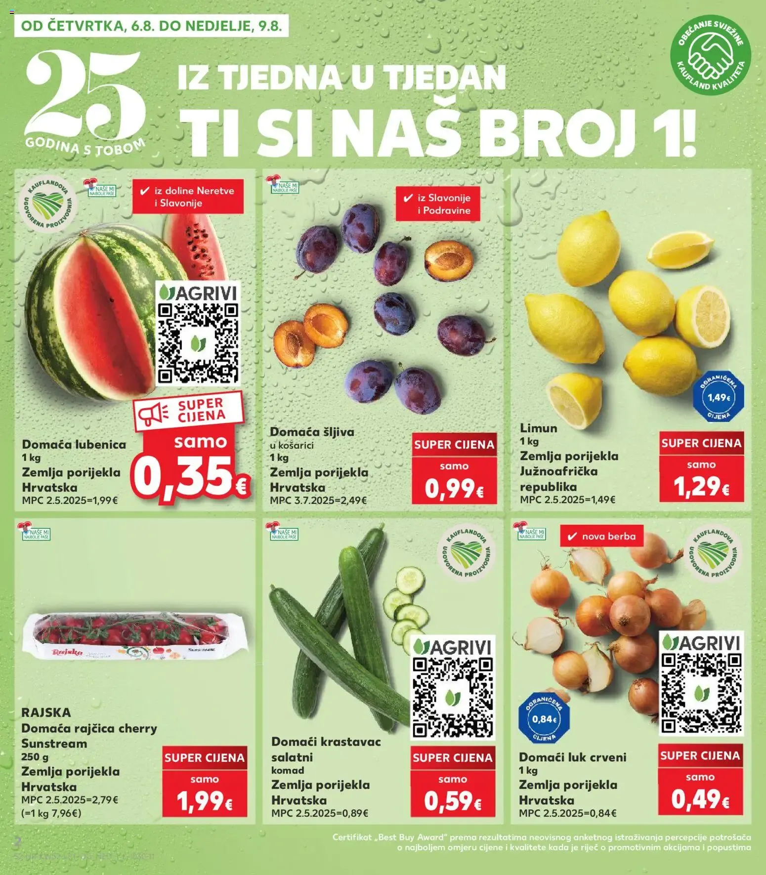 Katalog Kaufland Katalog novi od 06.08.2026 na listanje > letak digitalni od 6. kolovoza do 11. kolovoza 2026. - Pregled Stranica 2