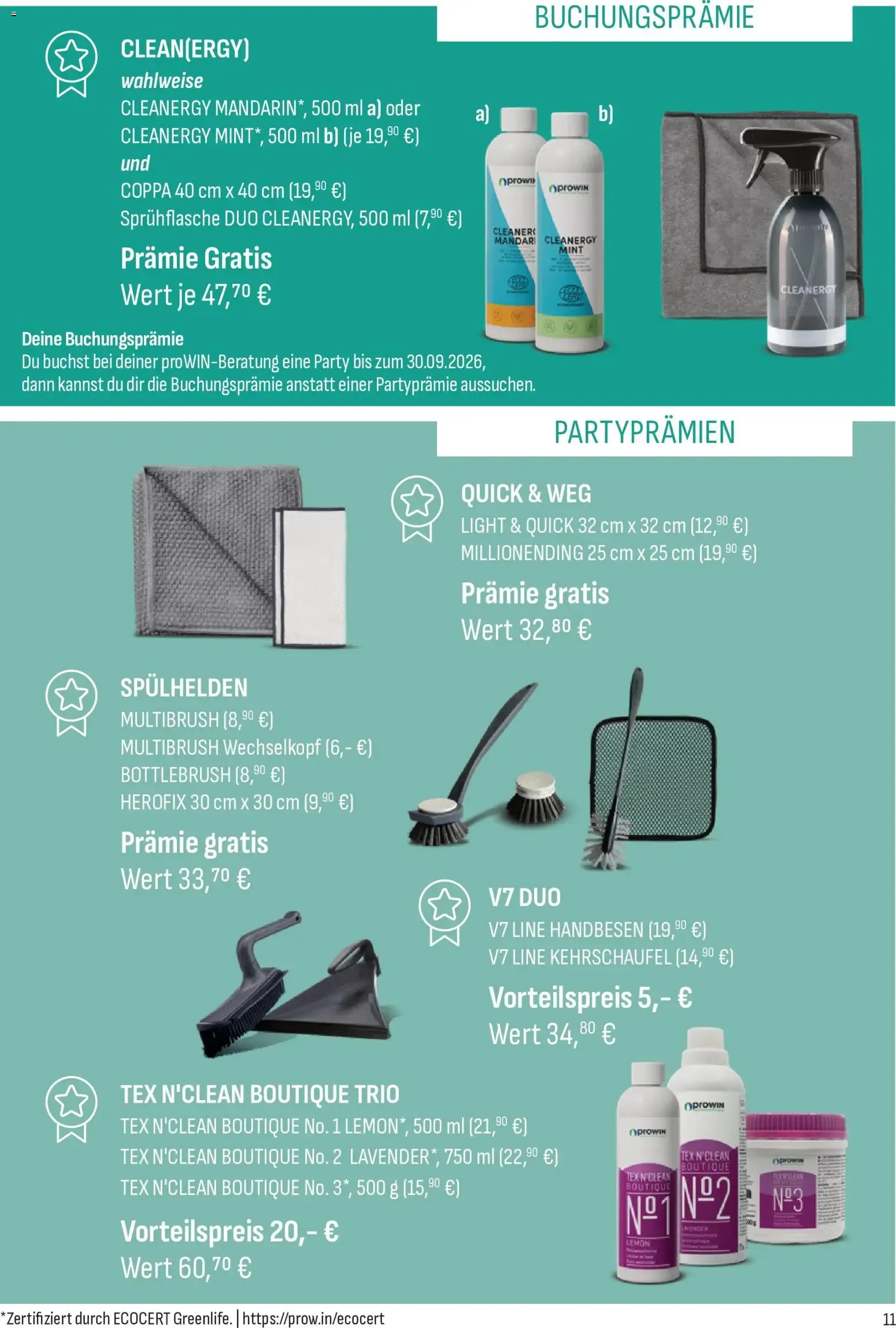 ProWIN Herbst-Shopping August/Septiembre 2026 von 1. August bis 30. September 2026 - Prospekt seite 11