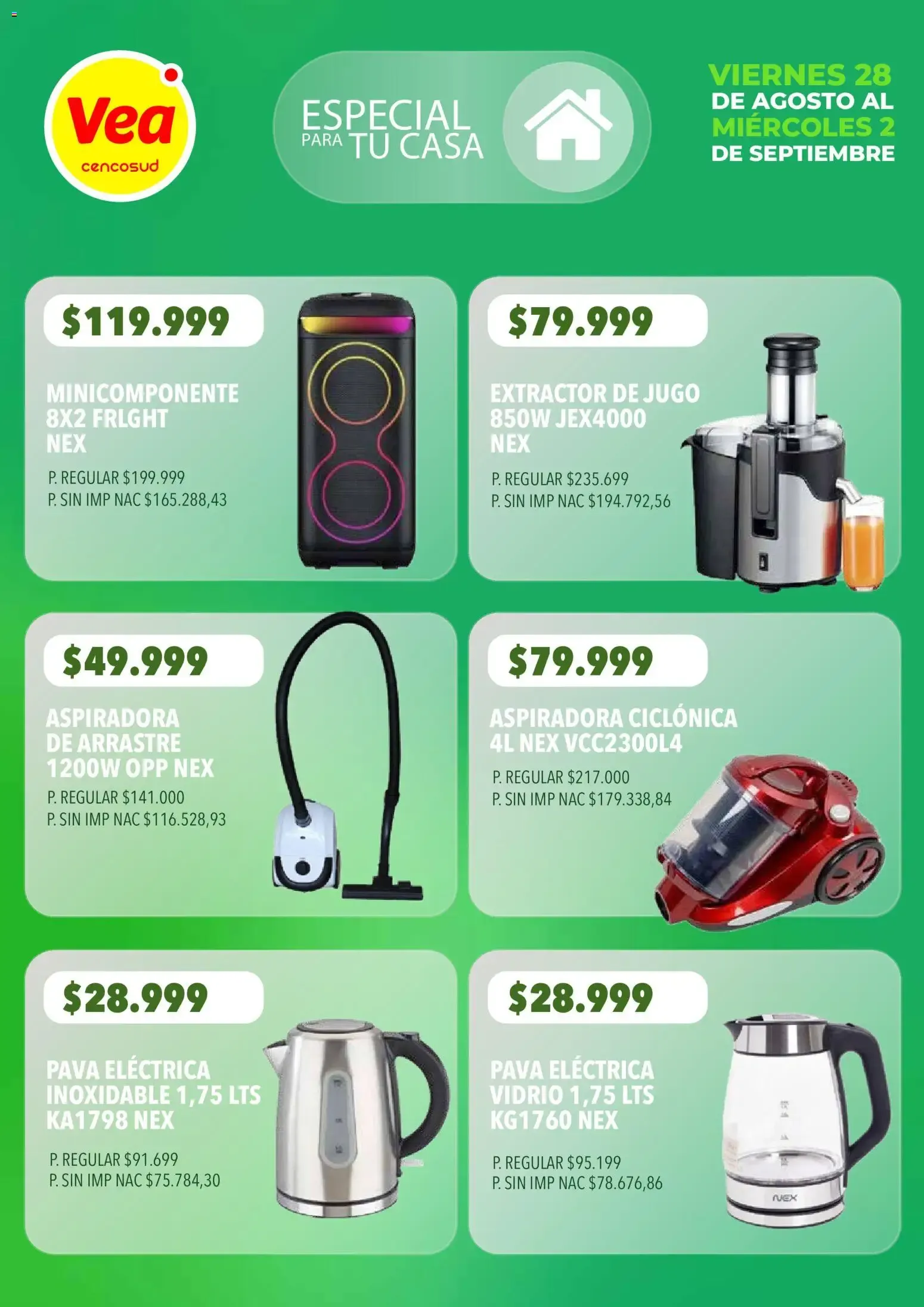 Ofertas de Vea - Especial para tu casa del 28/08/2026 - 02/09/2026 28 de agosto al 2 de septiembre 2026 - Página 3 del catálogo