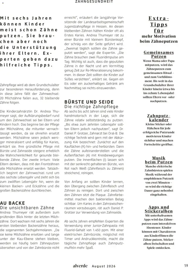 dm Magazin alverde - Will Kinder stark machen von 1. August bis 31. August 2026 - Prospekt seite 59