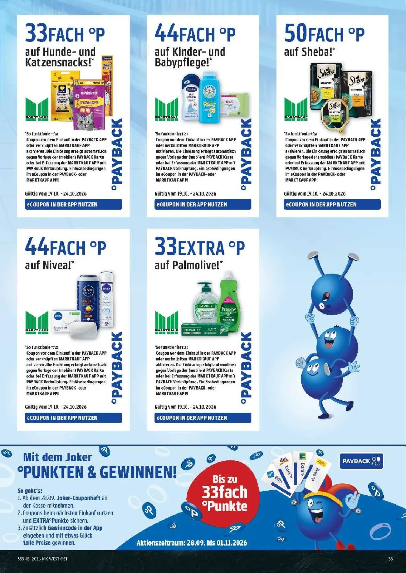 Marktkauf App: Scannen & Clever Sparen von 19. Oktober bis 24. Oktober 2026 - Prospekt seite 33