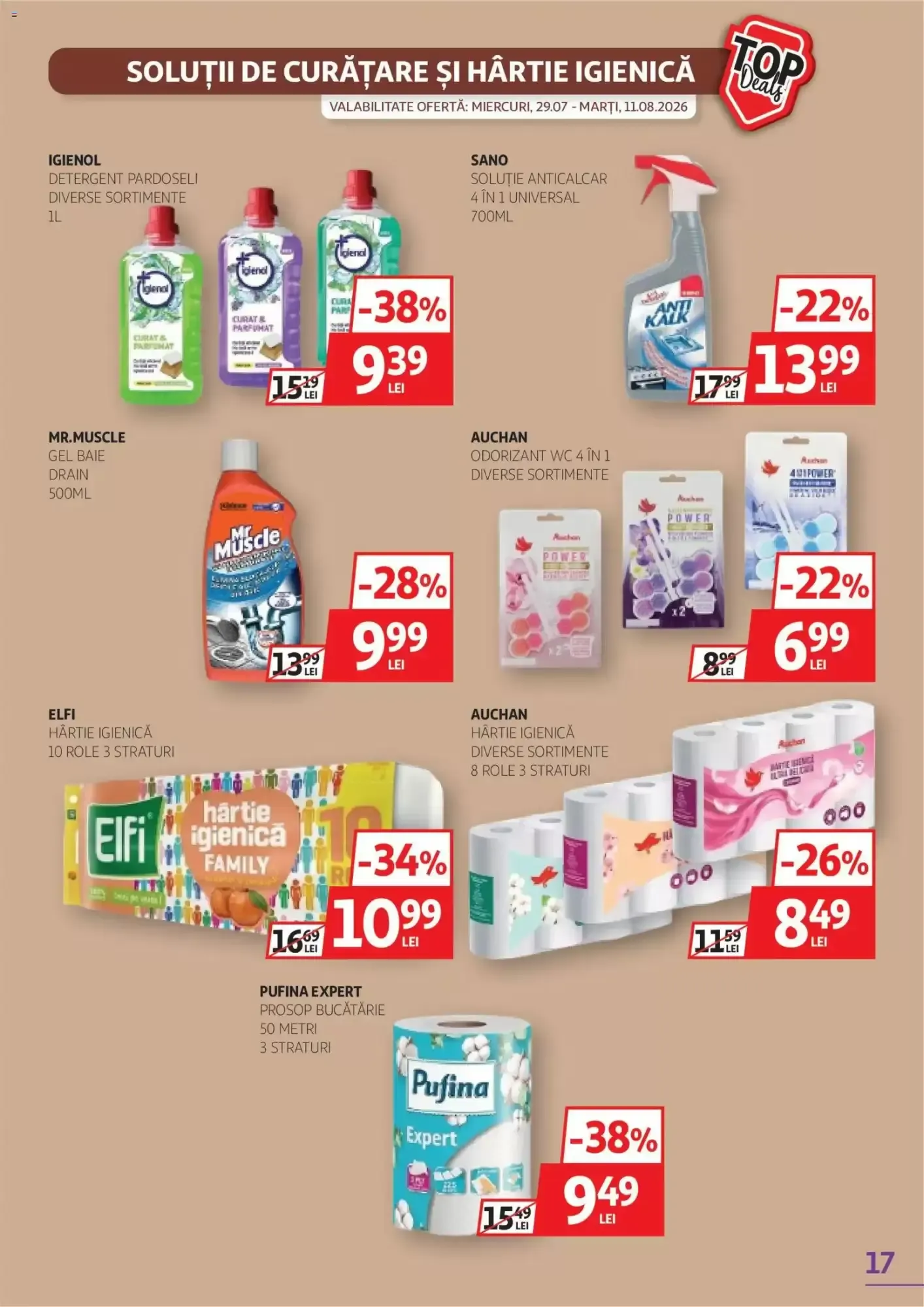 Catalog Catalog Auchan de la 29 iulie până la 11 august 2026 - Revista Pagina 17