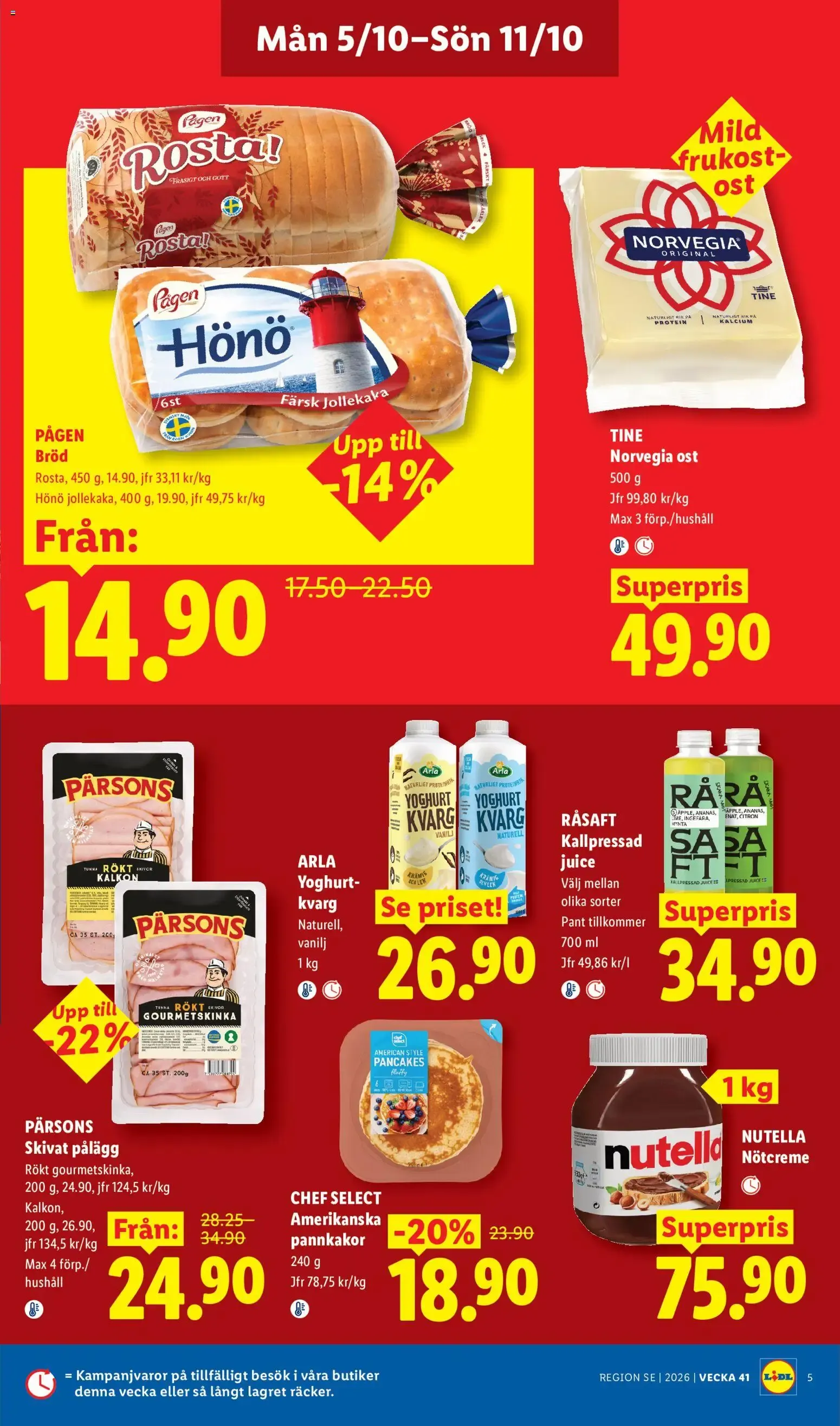 Lidl erbjudanden från 05/10/2026 - 11/10/2026 > Reklamblad nuvarande rabatter från 5 oktober till 11 oktober 2026 - Reklamblad sidor 6