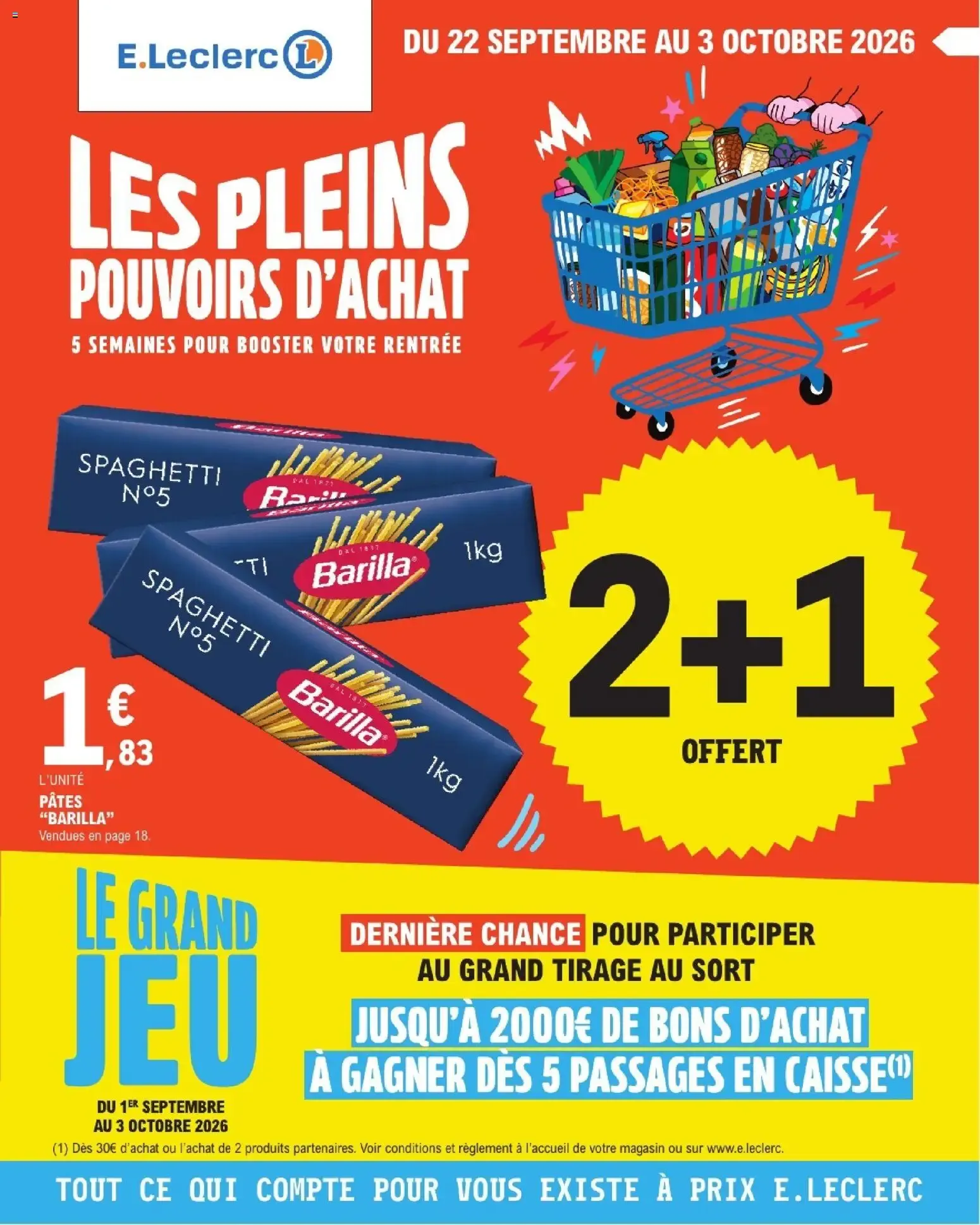 LES PLEINS POUVOIRS D'ACHAT du 22 septembre au 3 octobre 2026 - Catalogue page 1