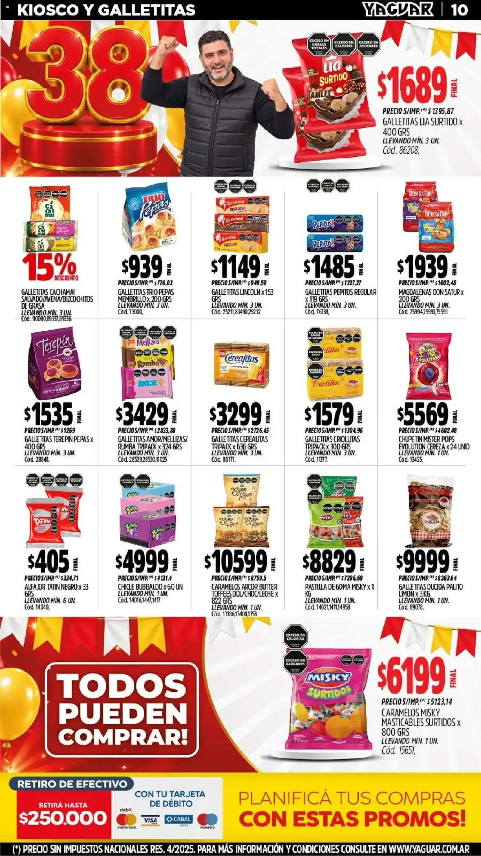 Ofertas de Mayorista Yaguar - El Cumple del Año 38 19 de octubre al 24 de octubre 2026 - Página 12 del catálogo