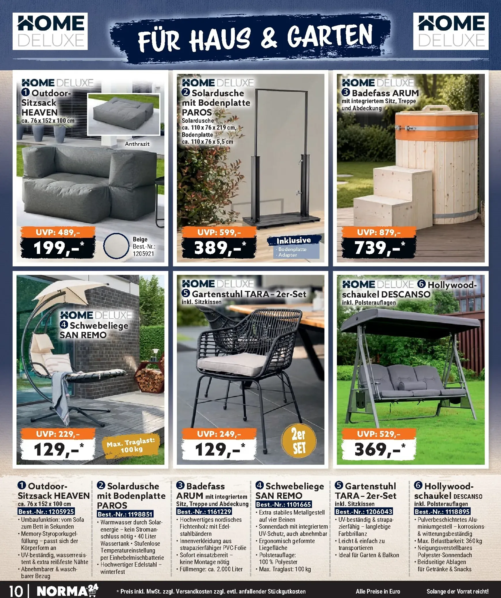 Norma - Bestellmagazin Prospekt – von Mittwoch 01.07.2026 bis Freitag 31.07.2026 von 1. Juli bis 31. Juli 2026 - Prospekt seite 10