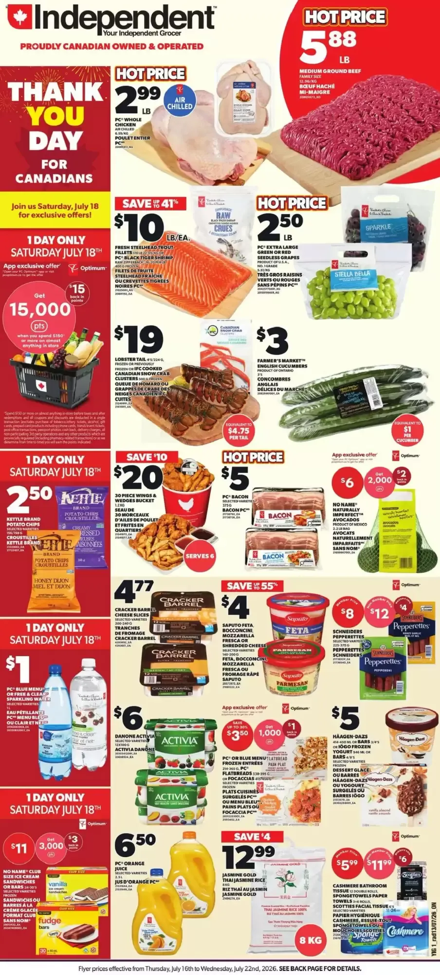 Independent Grocer flyer week 29 from July 16 to July 22 2026 - flyer page 1
