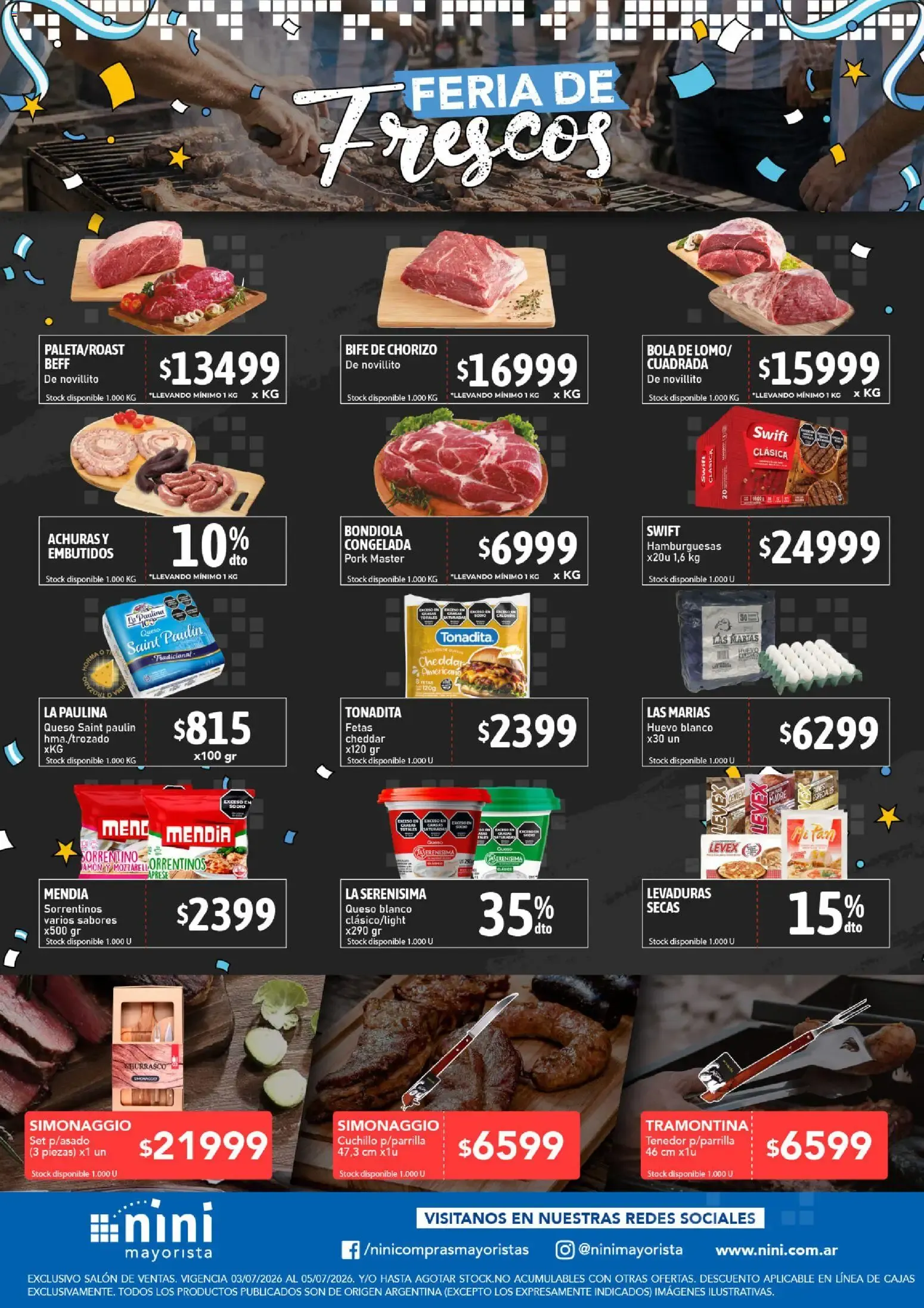 Ofertas de Feria de Frescos 3 de julio al 5 de julio 2026 - Página 1 del catálogo