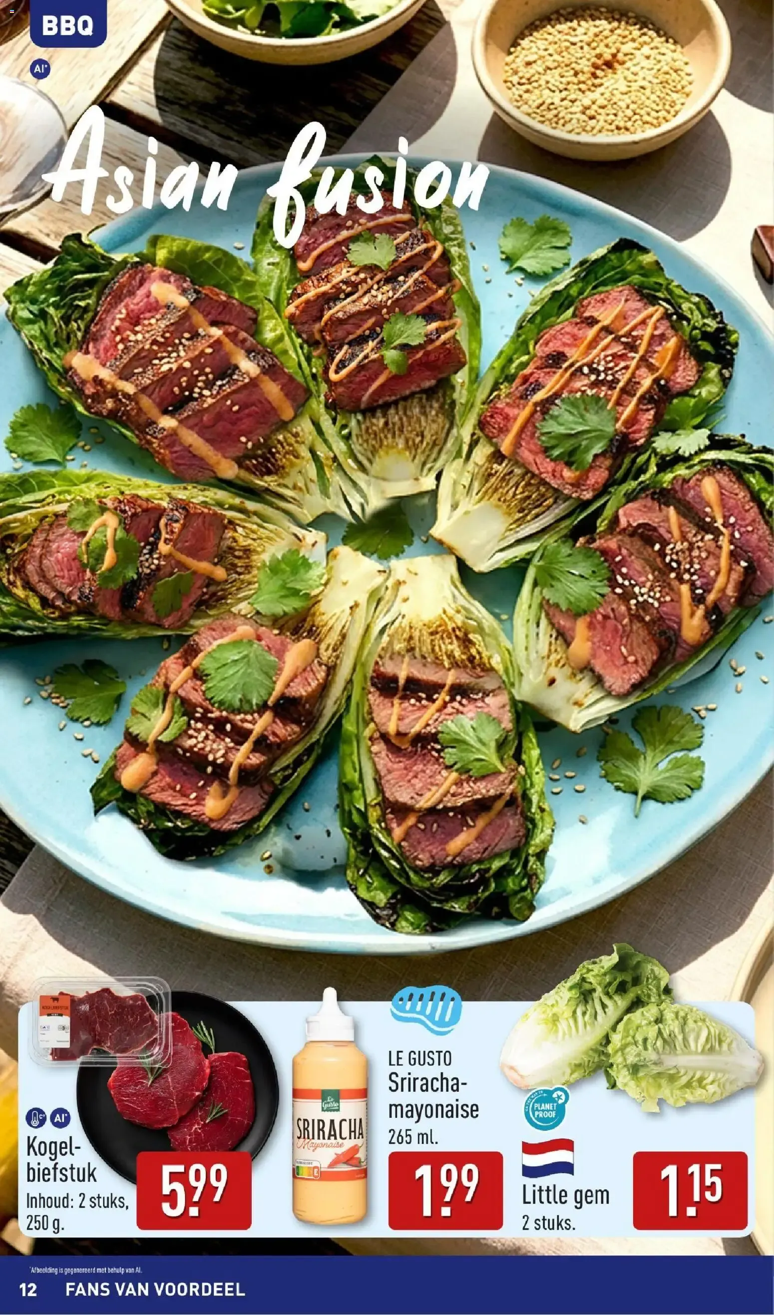Aldi: Zo Goedkoop, dat gaan we vieren! Inspiración de verano para la BBQ van 10 augustus tot 16 augustus 2026 - Folder pagina 12