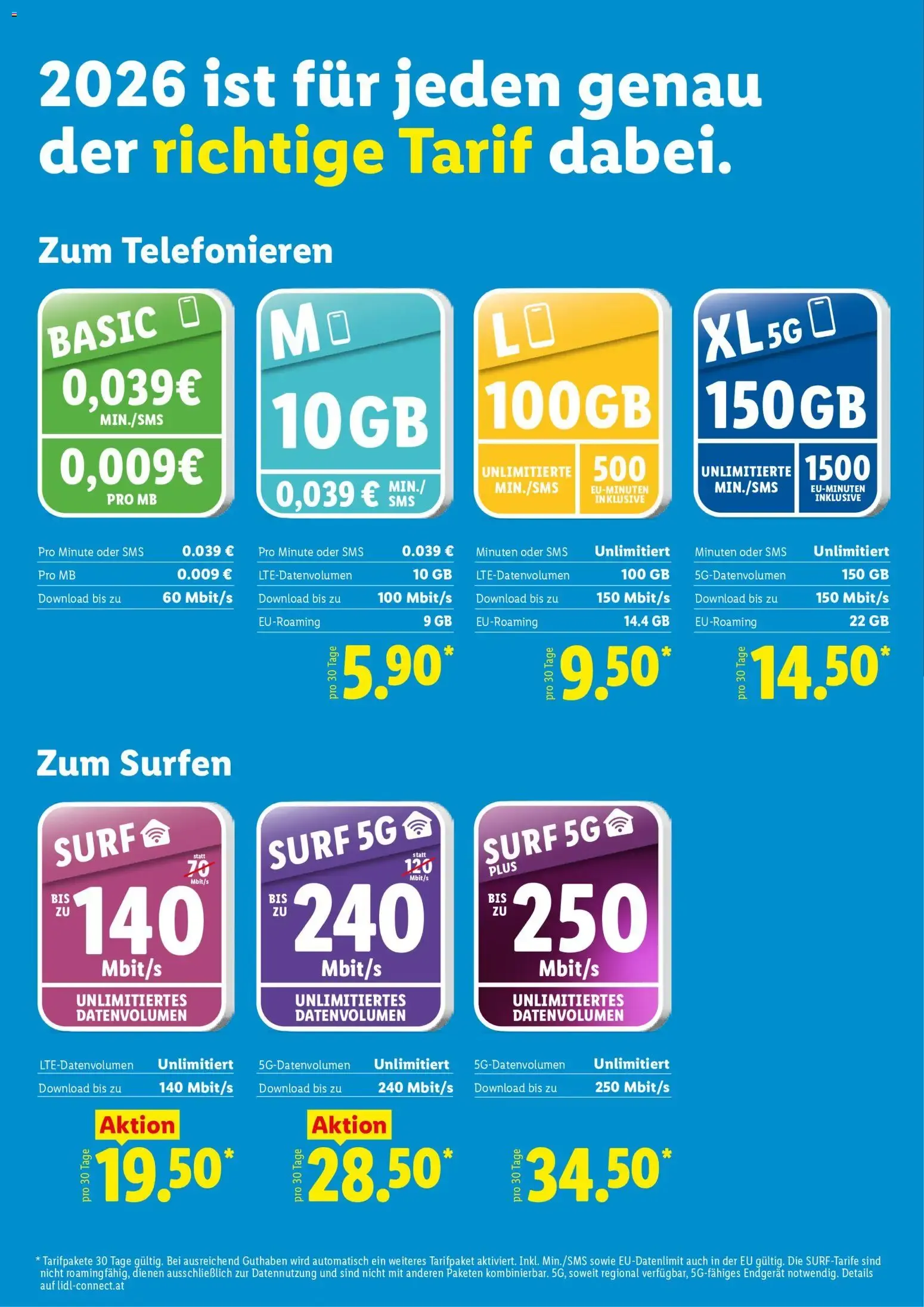 Lidl Connect: Doppelter Datenspeed zum gleichen Preis lohnt sich. von 2. Juli bis 2. September 2026 - Flugblätt seite  2