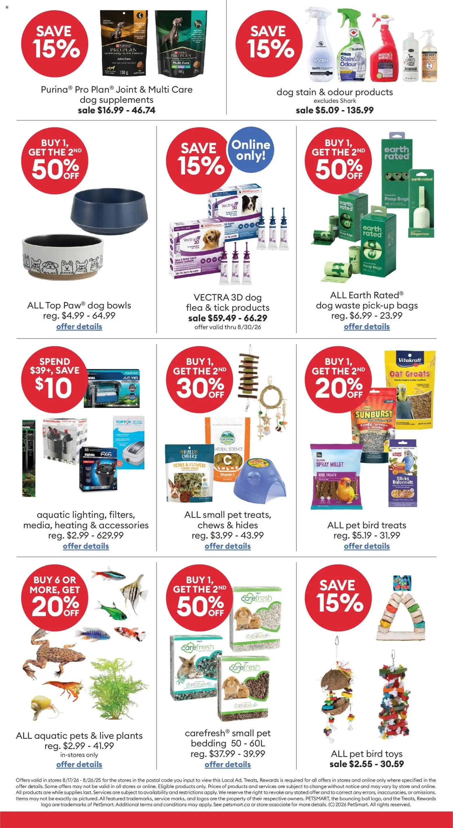 Petsmart weekly flyer / circulaire from Aug 17, 2026 > weekly specials & deals from August 17 to August 26 2026 - flyer page 3