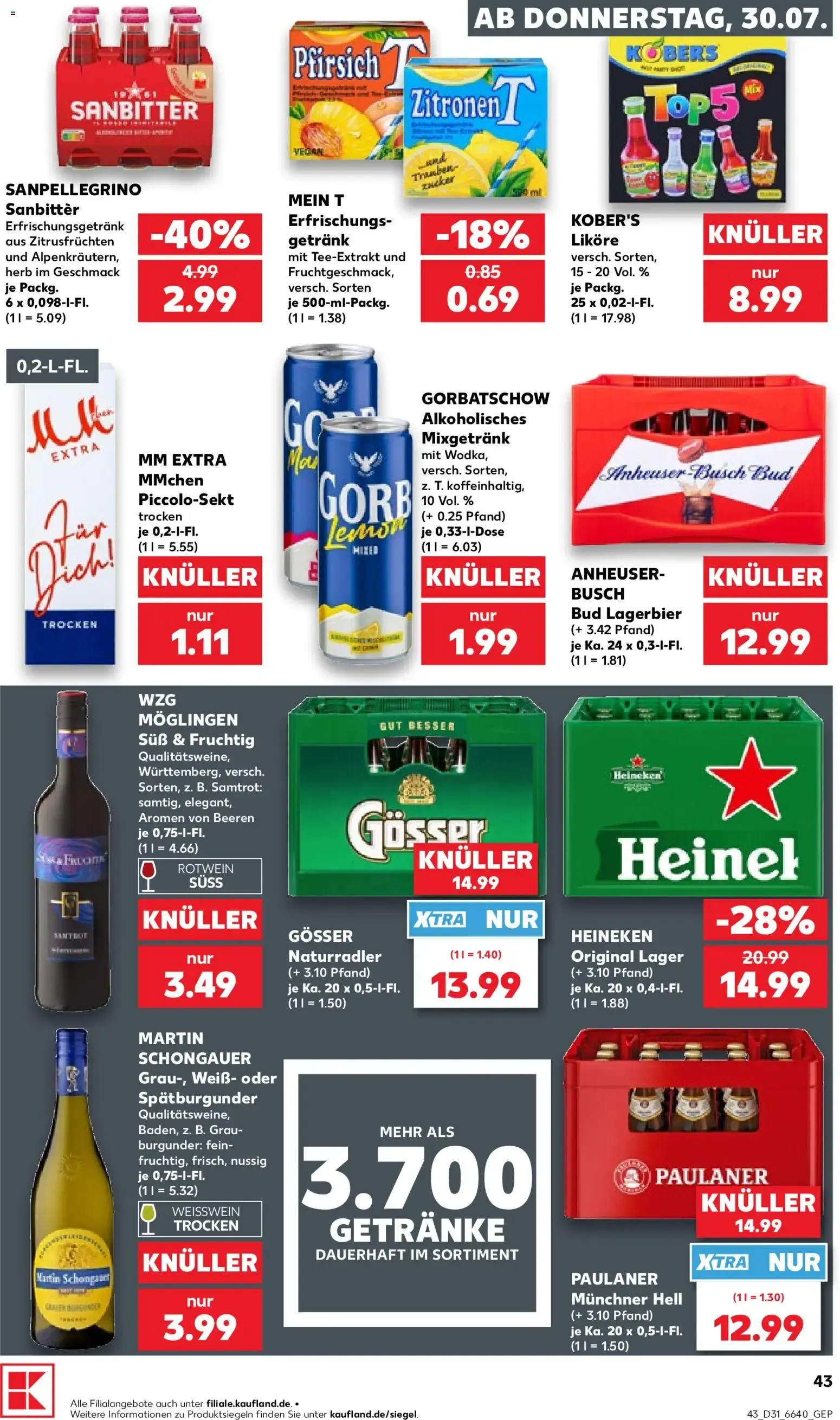 Prospekt Kaufland ab 30.07.2026 » Angebote Online zum Blättern von 30. Juli bis 5. August 2026 - Prospekt seite 43