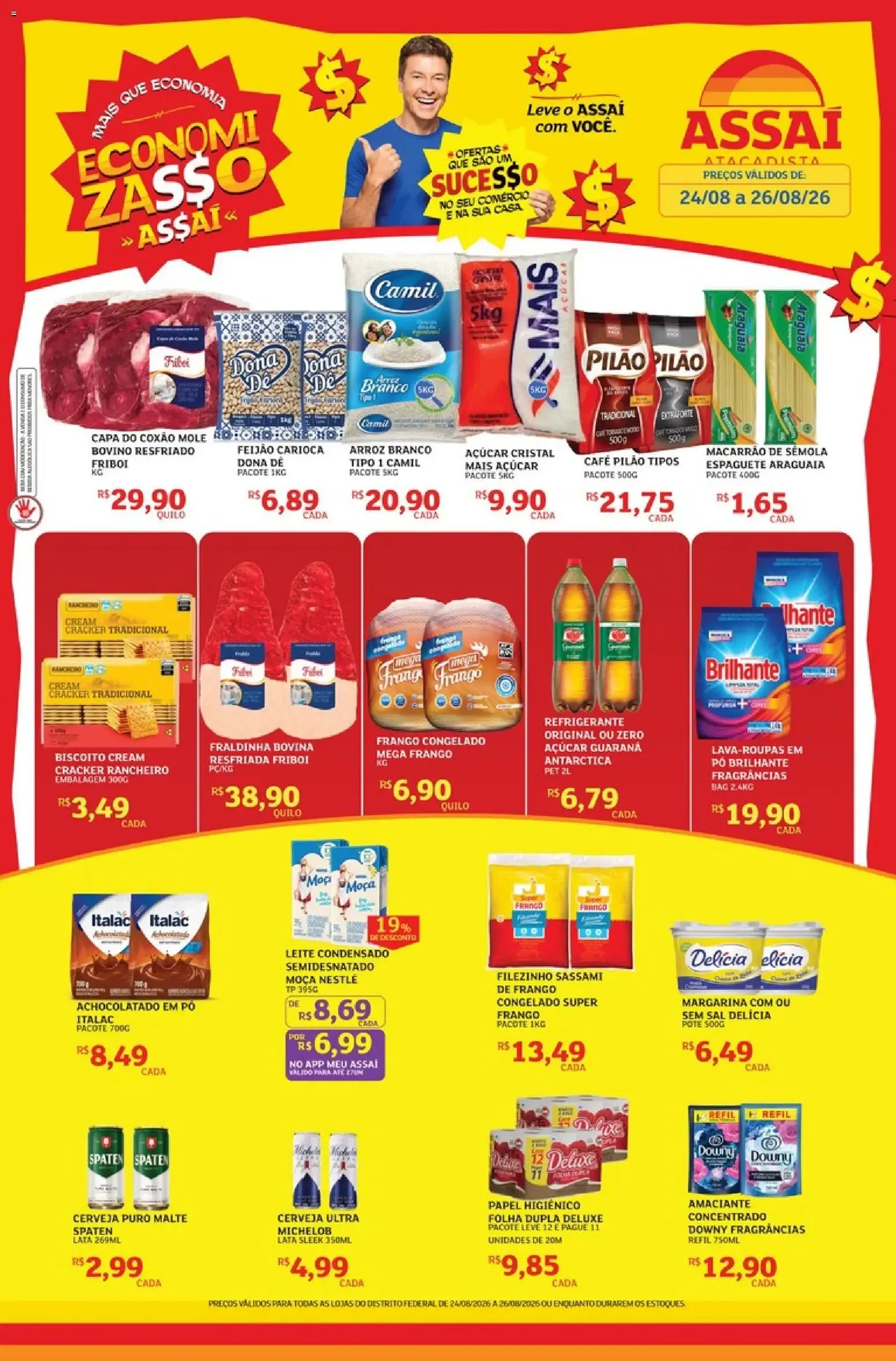 Encarte de Assaí Atacadista ofertas - DF de 24/08/2026 | Promoções Online 24 de agosto até 26 de agosto 2026 - Pagina 1