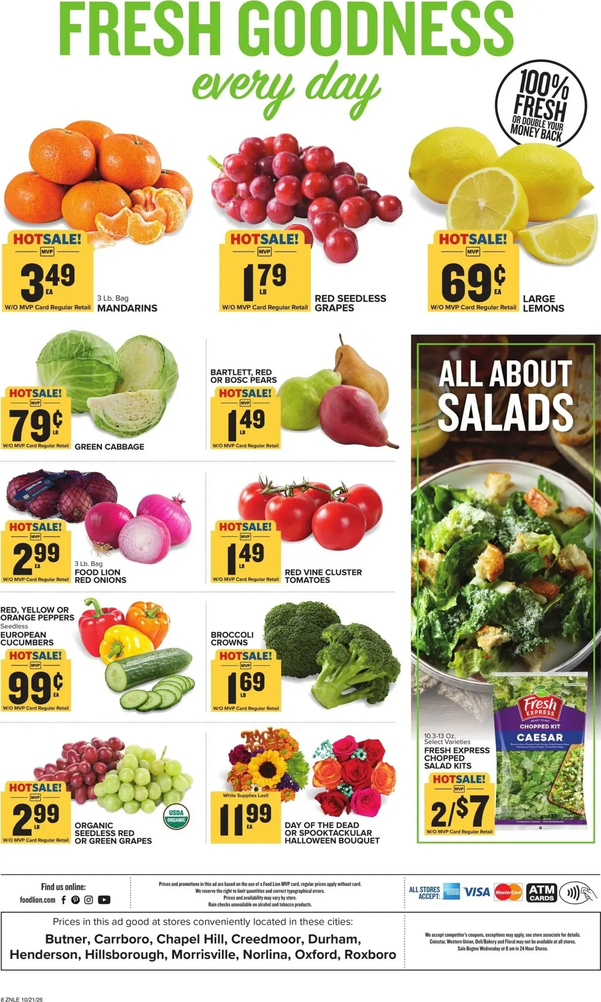 Weekly promotion Current Food Lion leaflet valid from Wednesday 10/21/2026 to Tuesday 10/27/2026 spanning from October 21 to October 27 2026 - Page 3 for Catalogue 365