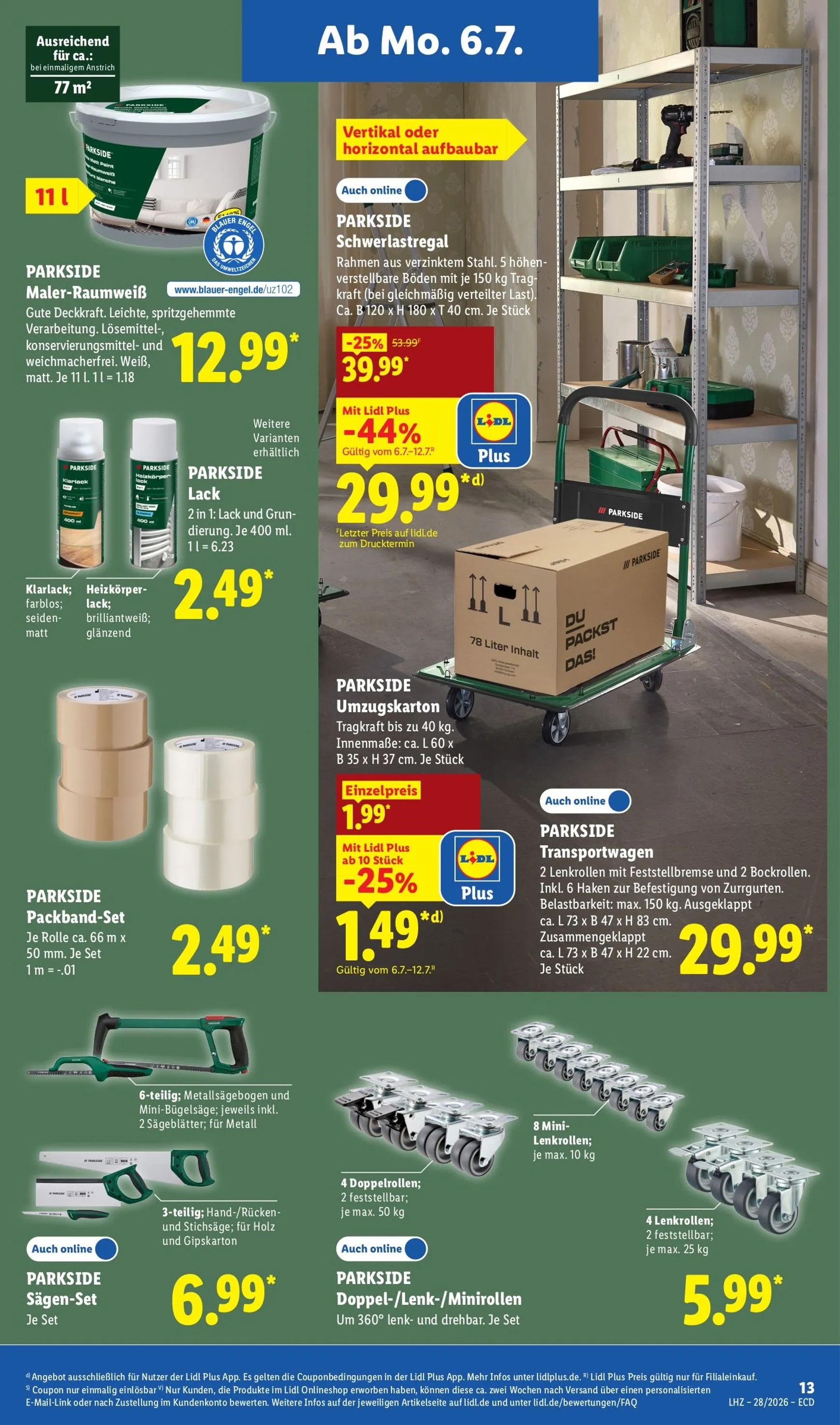 Lidl - Angebot der Woche Prospekt nächste Woche – von Montag 06.07.2026 bis Samstag 11.07.2026 von 6. Juli bis 11. Juli 2026 - Prospekt seite 9