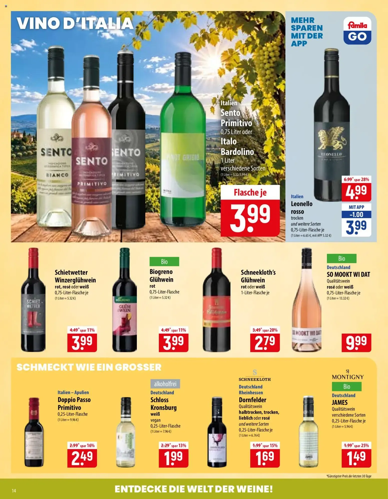 Famila Prospekt (ab 12.10.2026) zum Blättern von 12. Oktober bis 17. Oktober 2026 - Prospekt seite 14