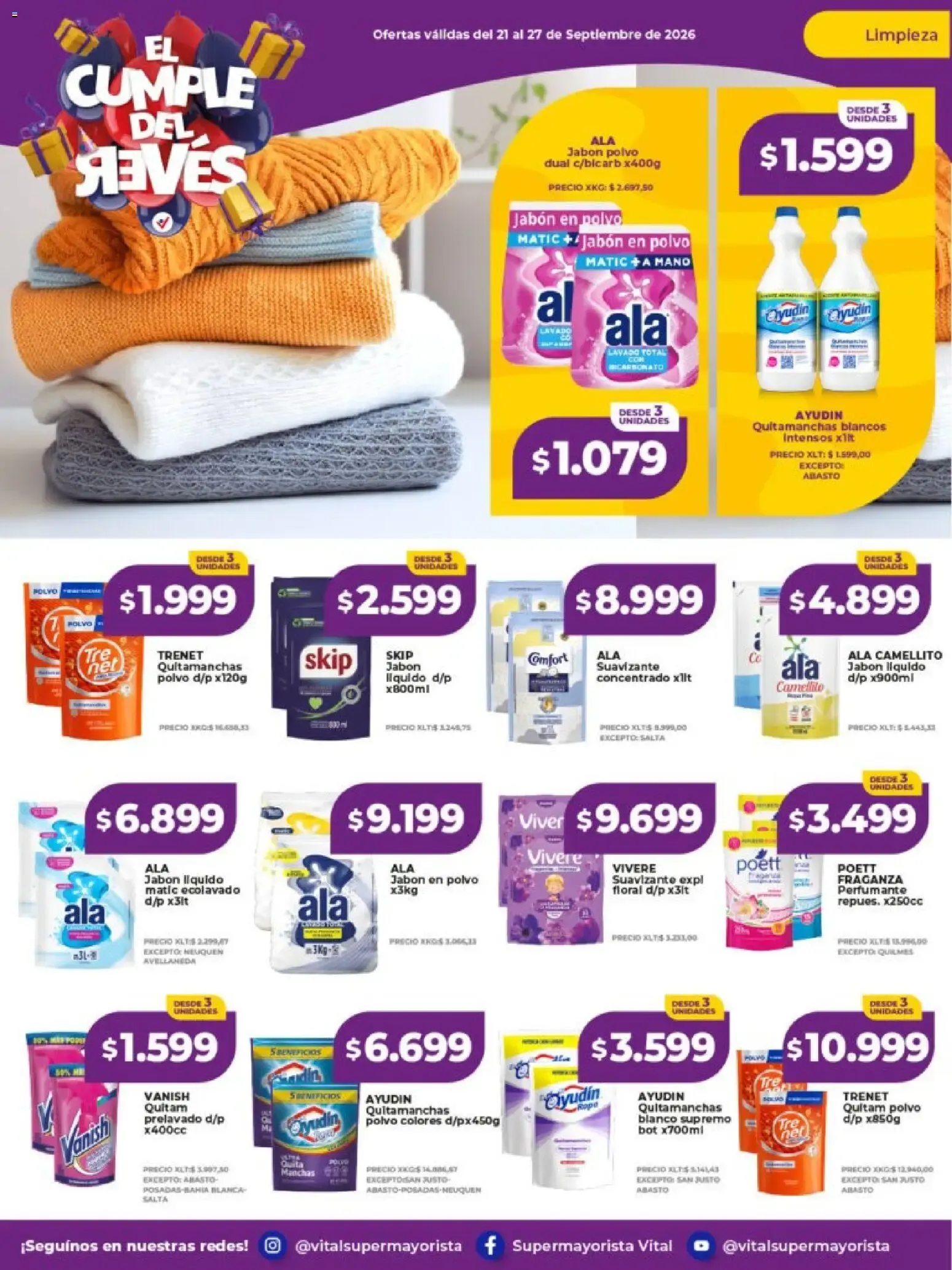 Ofertas de Vital Supermayorista - El Cumple del Jueves 21 de septiembre al 27 de septiembre 2026 - Página 14 del catálogo