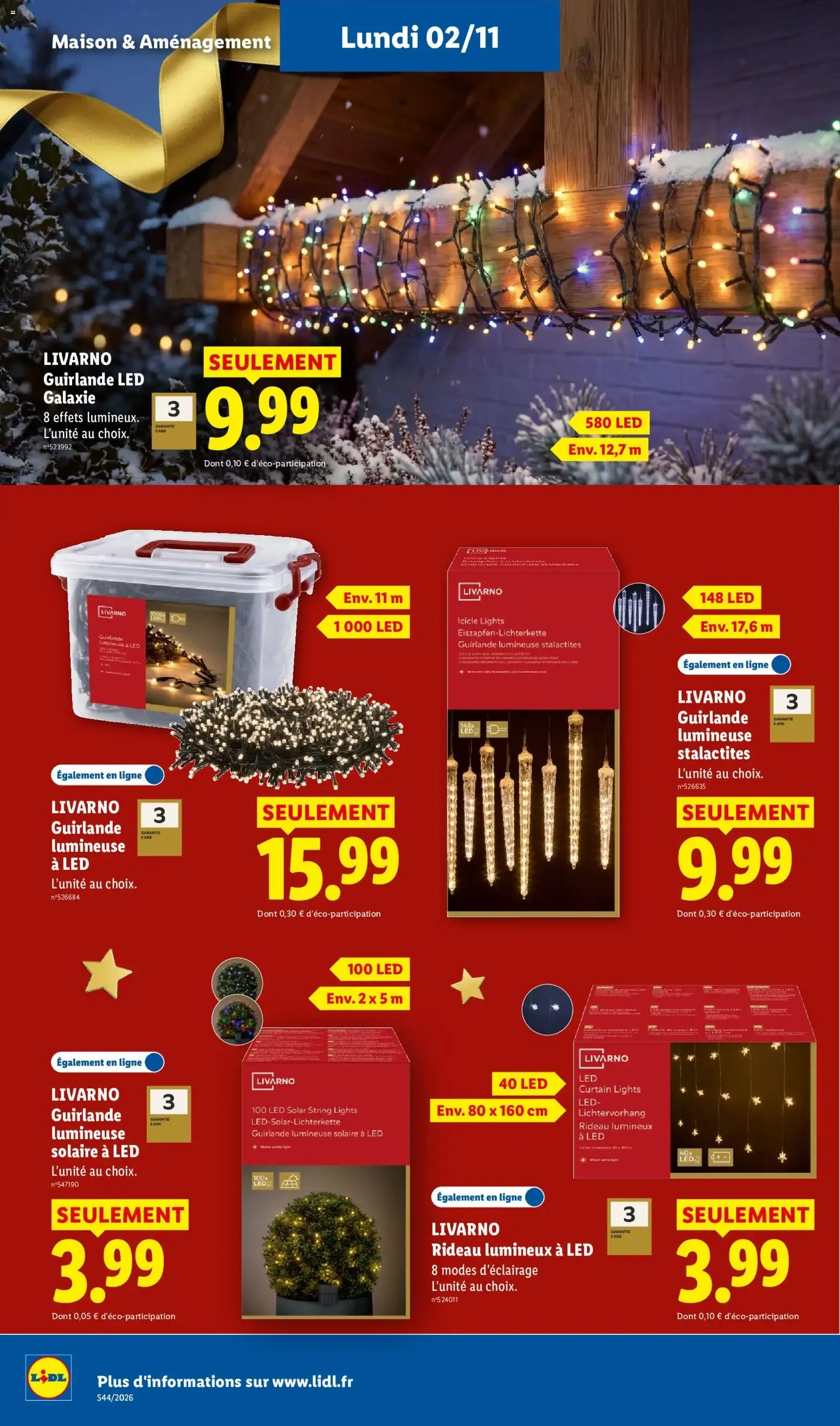 LIDL: Faites briller les fêtes à prix minis ! du 29 octobre au 4 novembre 2026 - Catalogue page 55