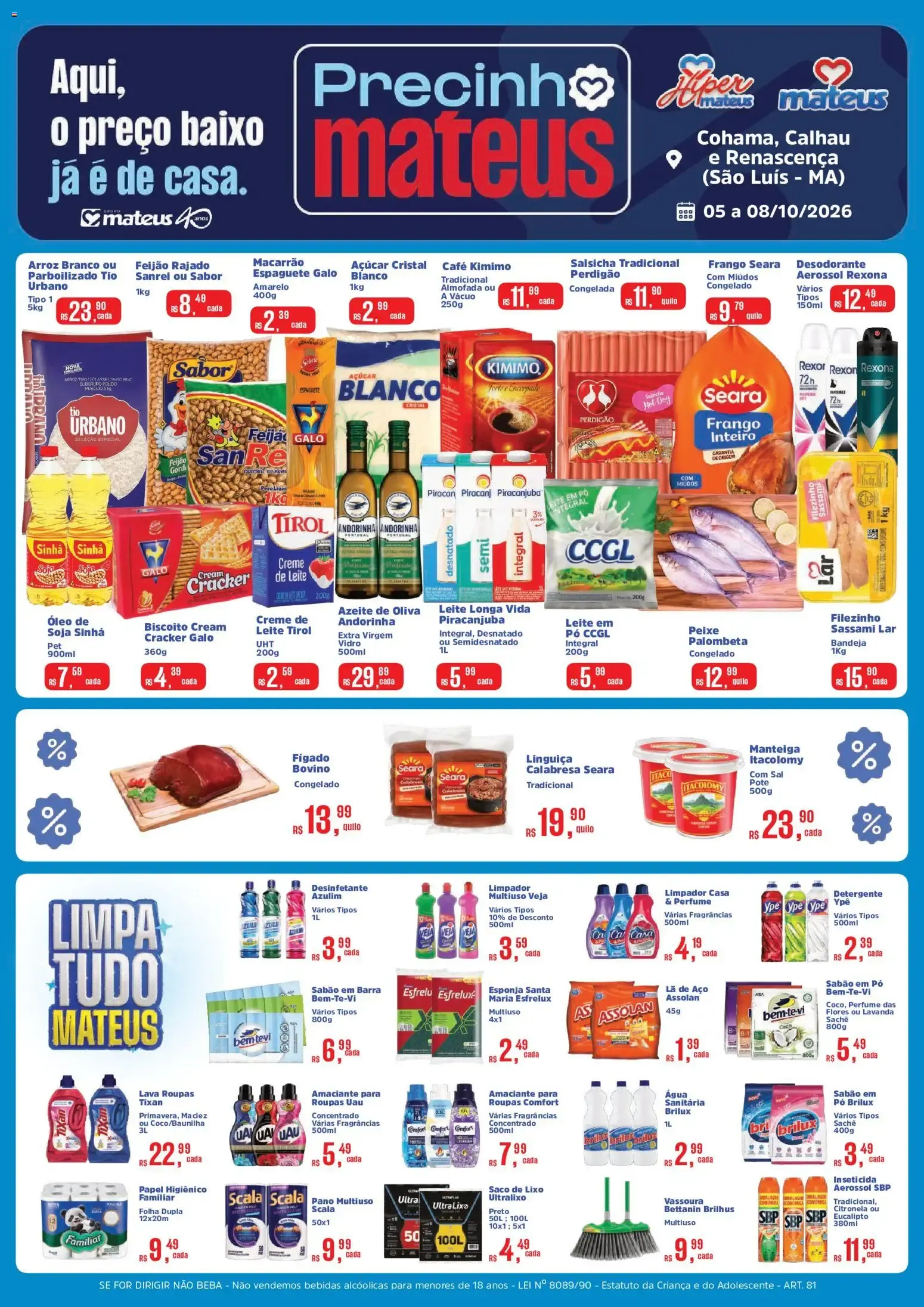 Mateus ofertas Precinho Mateus de 05/10/2026 | Promoções Online