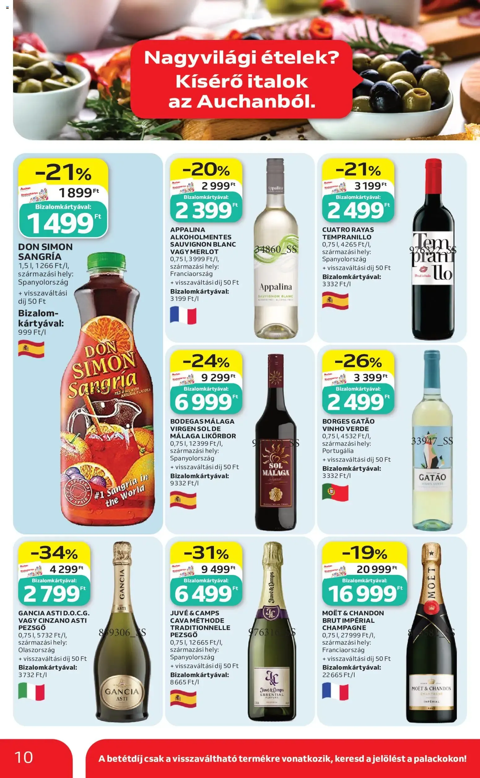 Katalógus Auchan hipermarket: Kóstolj bele újra az adriai nyaralás ízeibe! július 30.-tól augusztus 12.-ig 2026. - Oldal 10