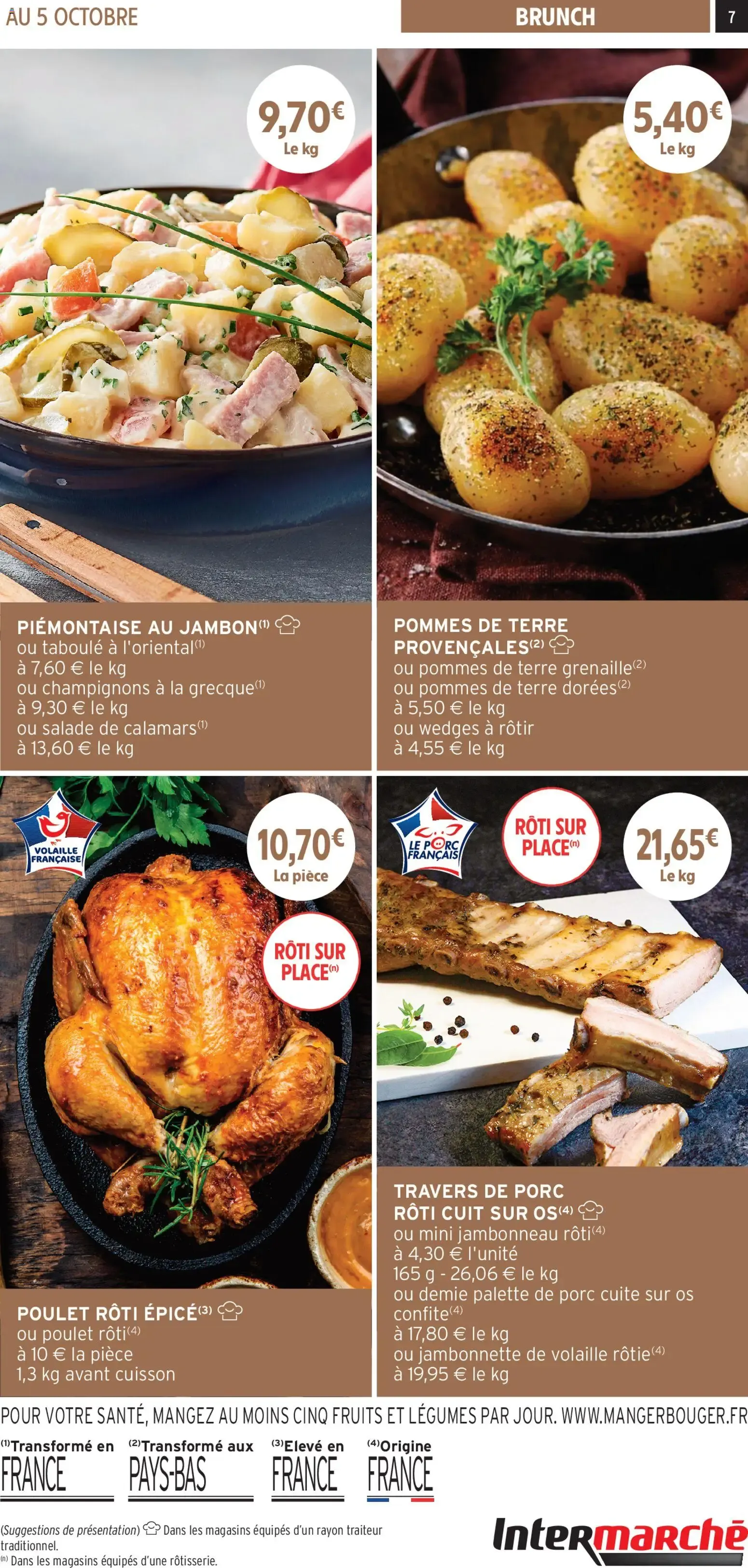 Intermarché - Les menus traiteur printemps/été à partir du 01/04/2026 - promo en ligne du 1 avril au 5 octobre 2026 - Catalogue page 7