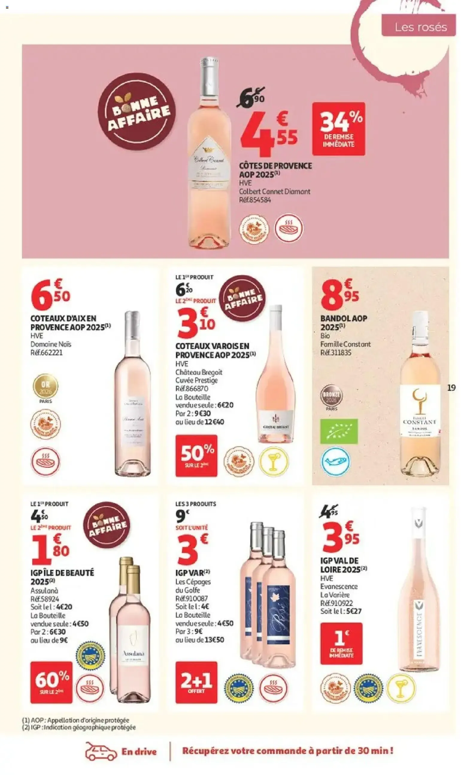 Auchan - Foire aux vins à partir du 25/09/2026 - promo en ligne du 25 septembre au 10 octobre 2026 - Catalogue page 19