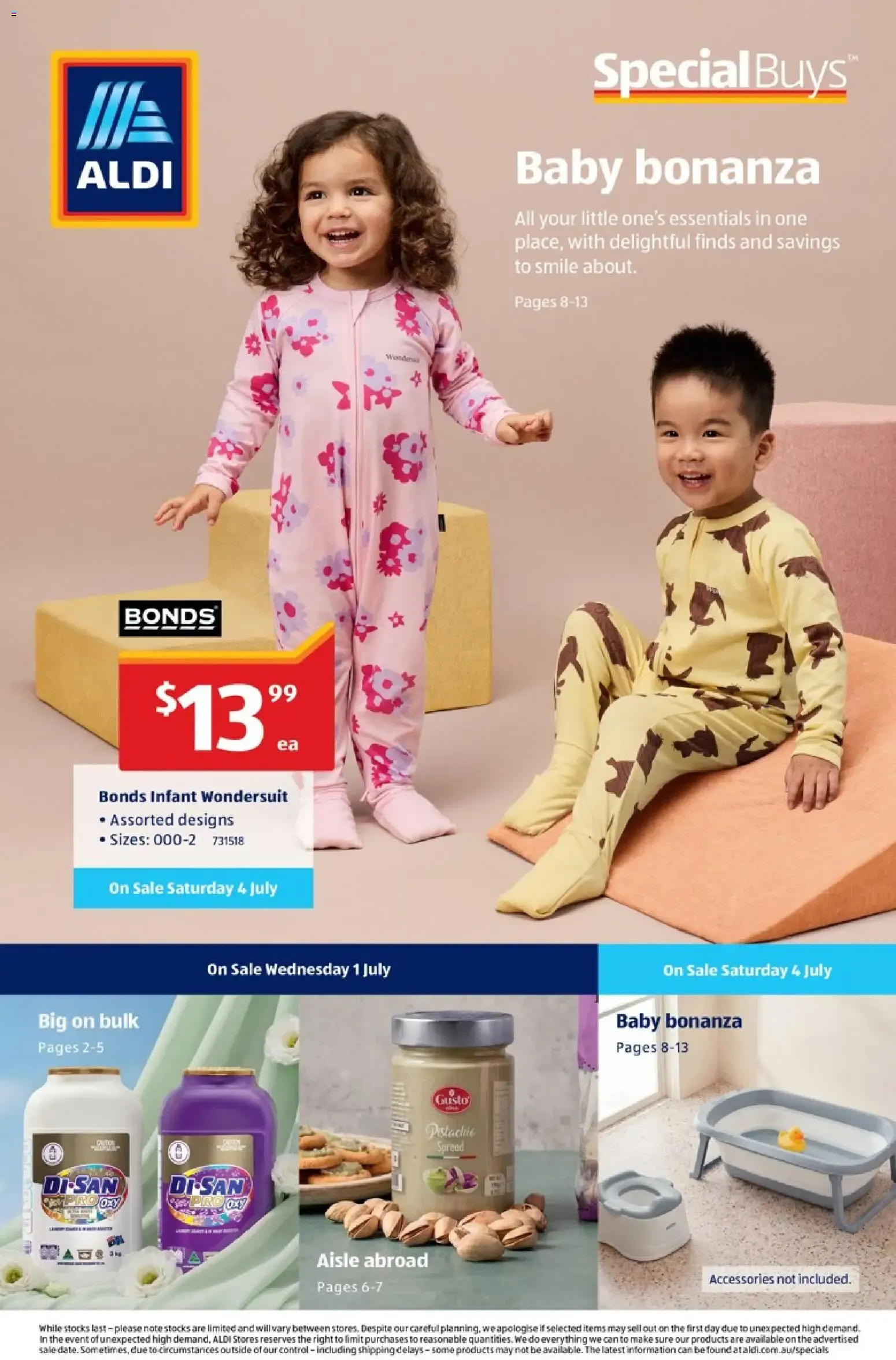 Special Buys™ Baby bonanza - Catalogue valid from 1 July to 14 July 2026 - page 1