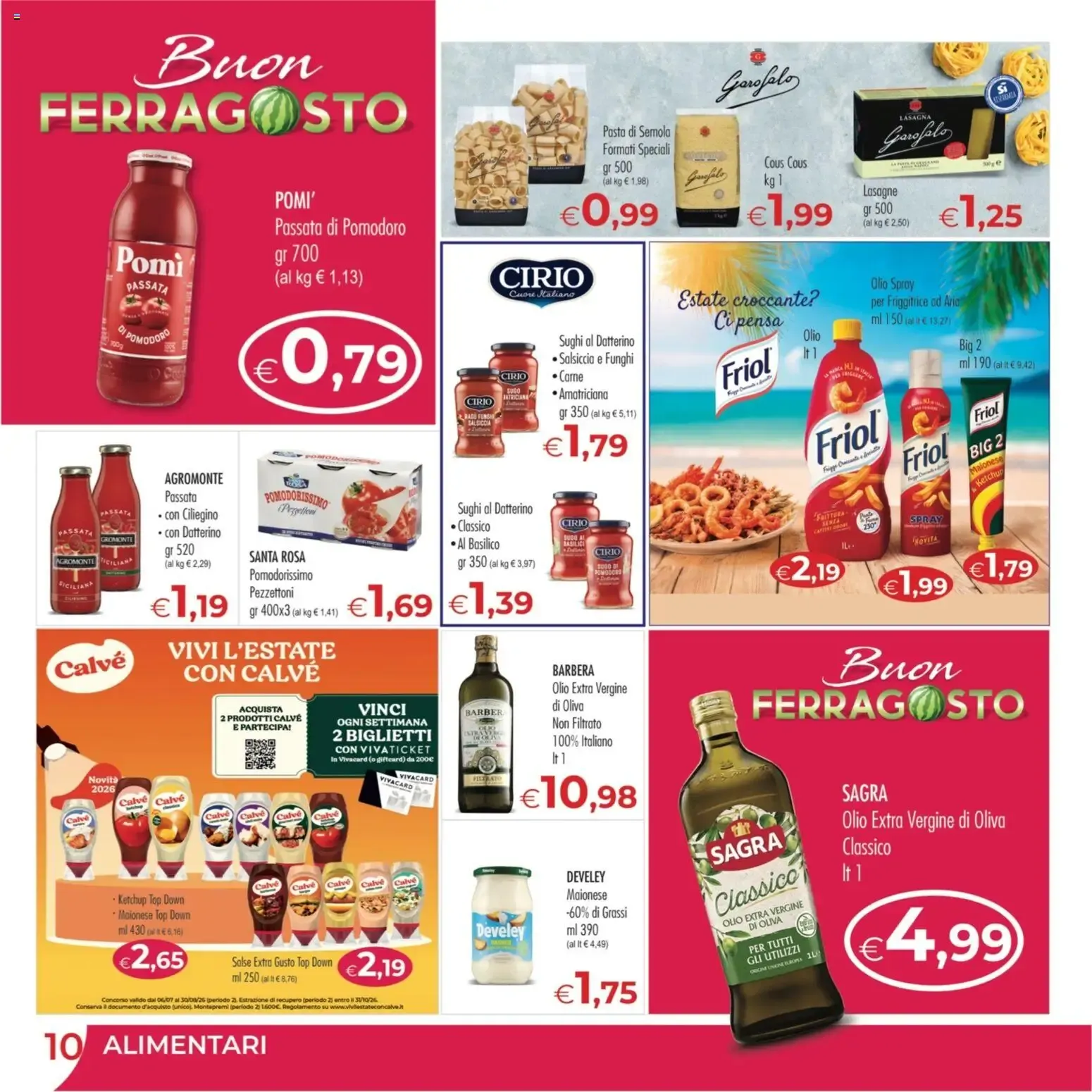 MerSi Supermercati - Buon Ferragosto da 12 agosto a 25 agosto di 2026 - Pagina del volantino 10