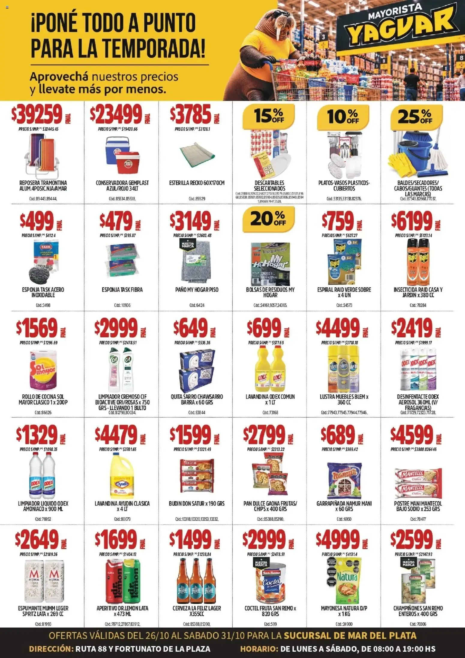 Ofertas de Yaguar - Pretemporada Activa en Mar del Plata del 26/10/2026 - 31/10/2026 26 de octubre al 31 de octubre 2026 - Página 1 del catálogo