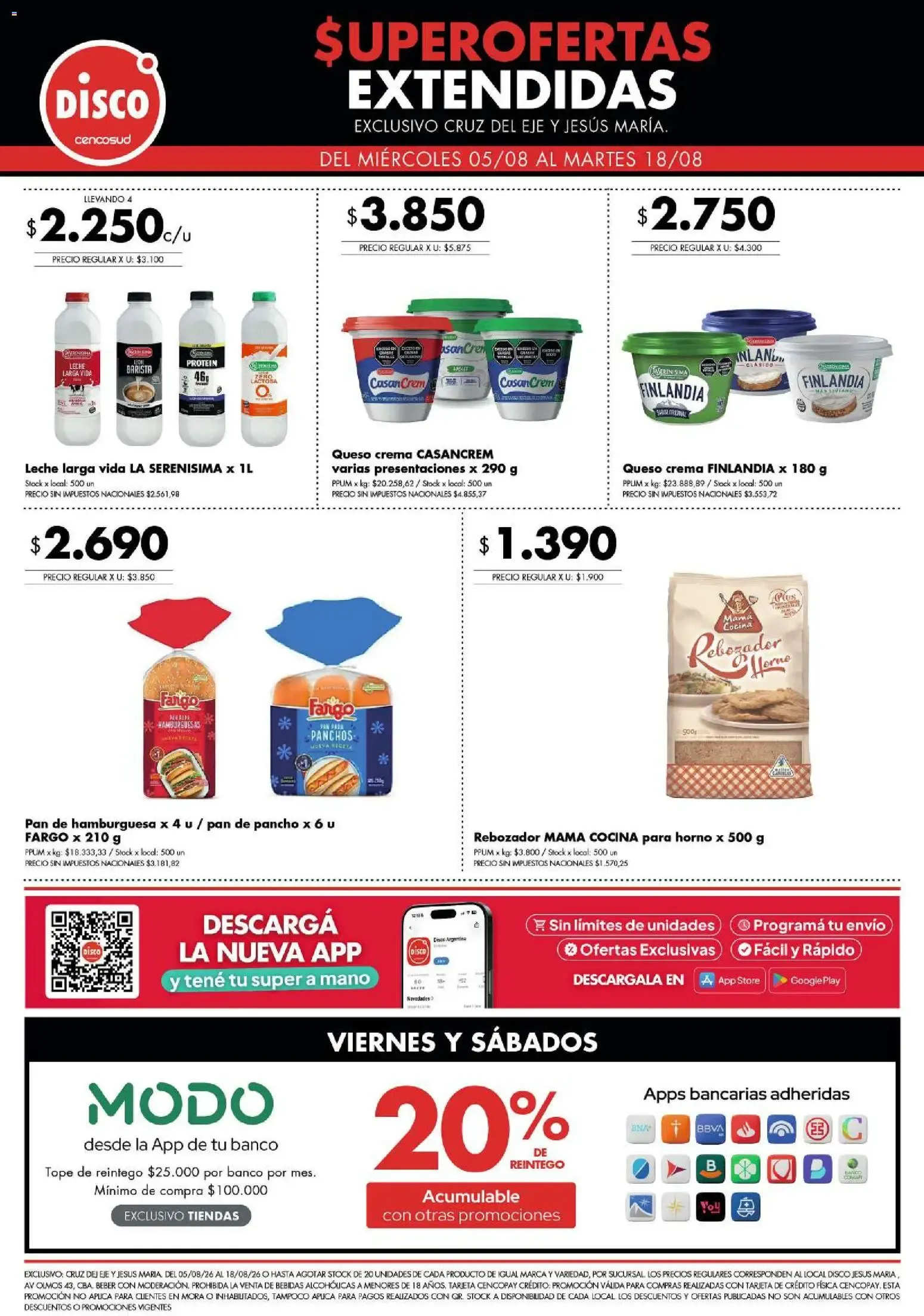 Ofertas de Disco - Superofertas extendidas - Cruz del Eje y Jesus Maria del 19/08/2026 - 31/08/2026 19 de agosto al 31 de agosto 2026 - Página 3 del catálogo