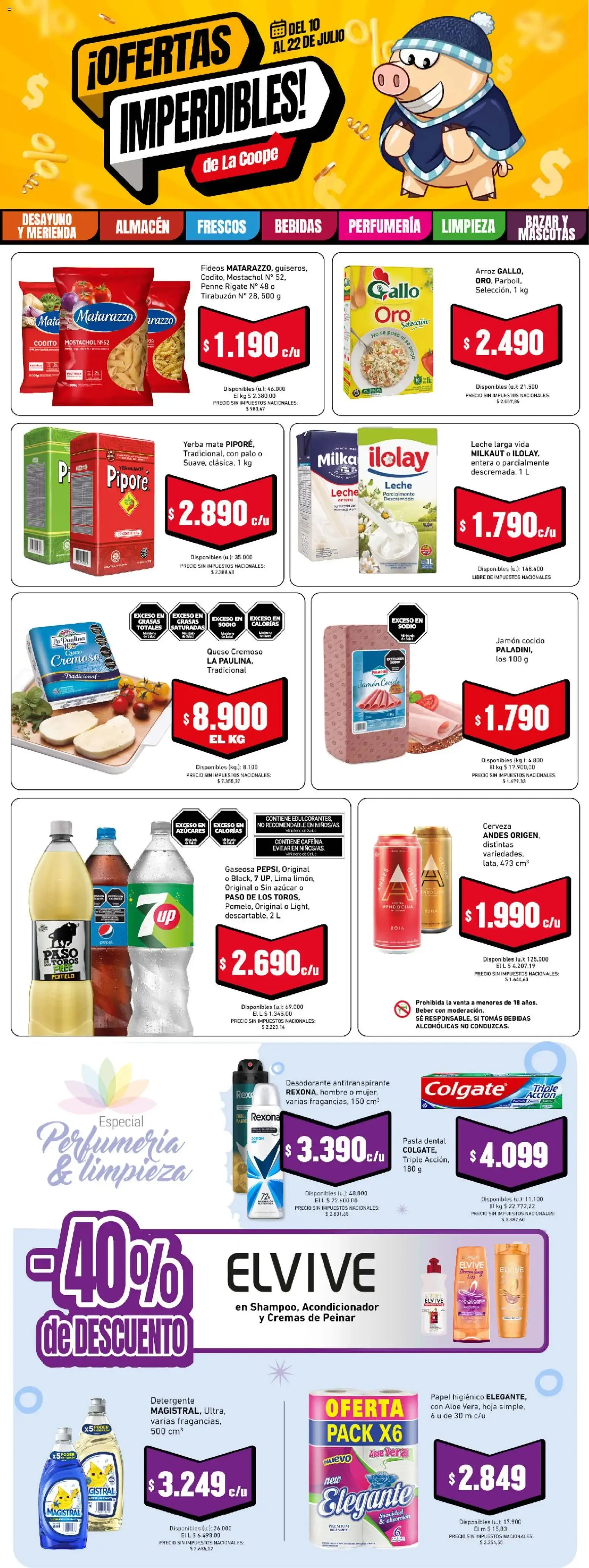 Ofertas de ¡OFERTAS IMPERDIBLES! de La Coope 10 de julio al 22 de julio 2026 - Página 1 del catálogo