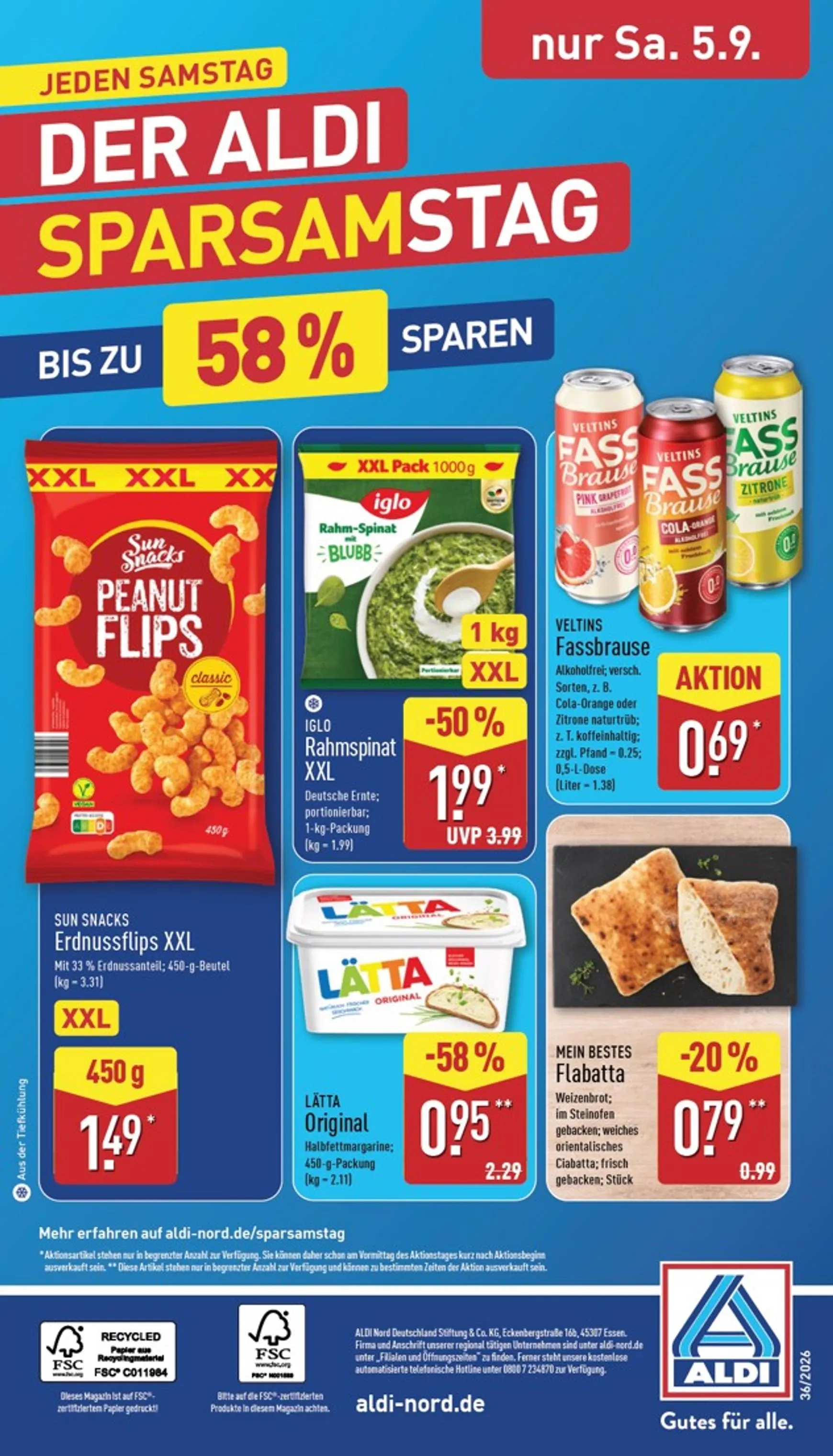 ALDI NORD Prospekt nächste Woche – von Montag 31.08.2026 bis Samstag 05.09.2026 von 31. August bis 5. September 2026 - Prospekt seite 34