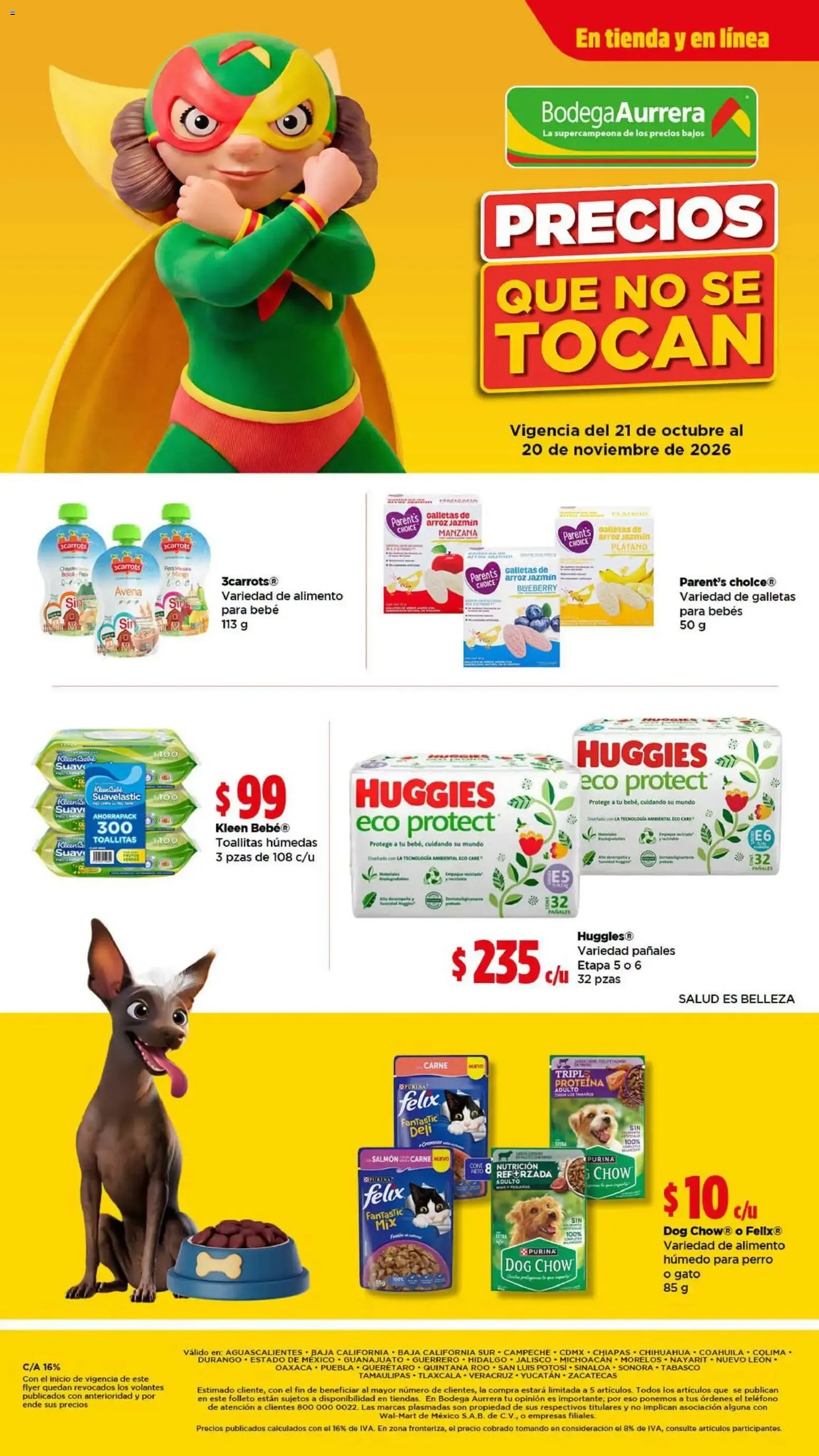Catálogo de Bodega Aurrerá folleto Precios que no se tocan - Llena tu carrito con esenciales (21/10/2026 - 20/11/2026) - catálogo en línea 21 de octubre al 20 de noviembre 2026 - Pagina 12