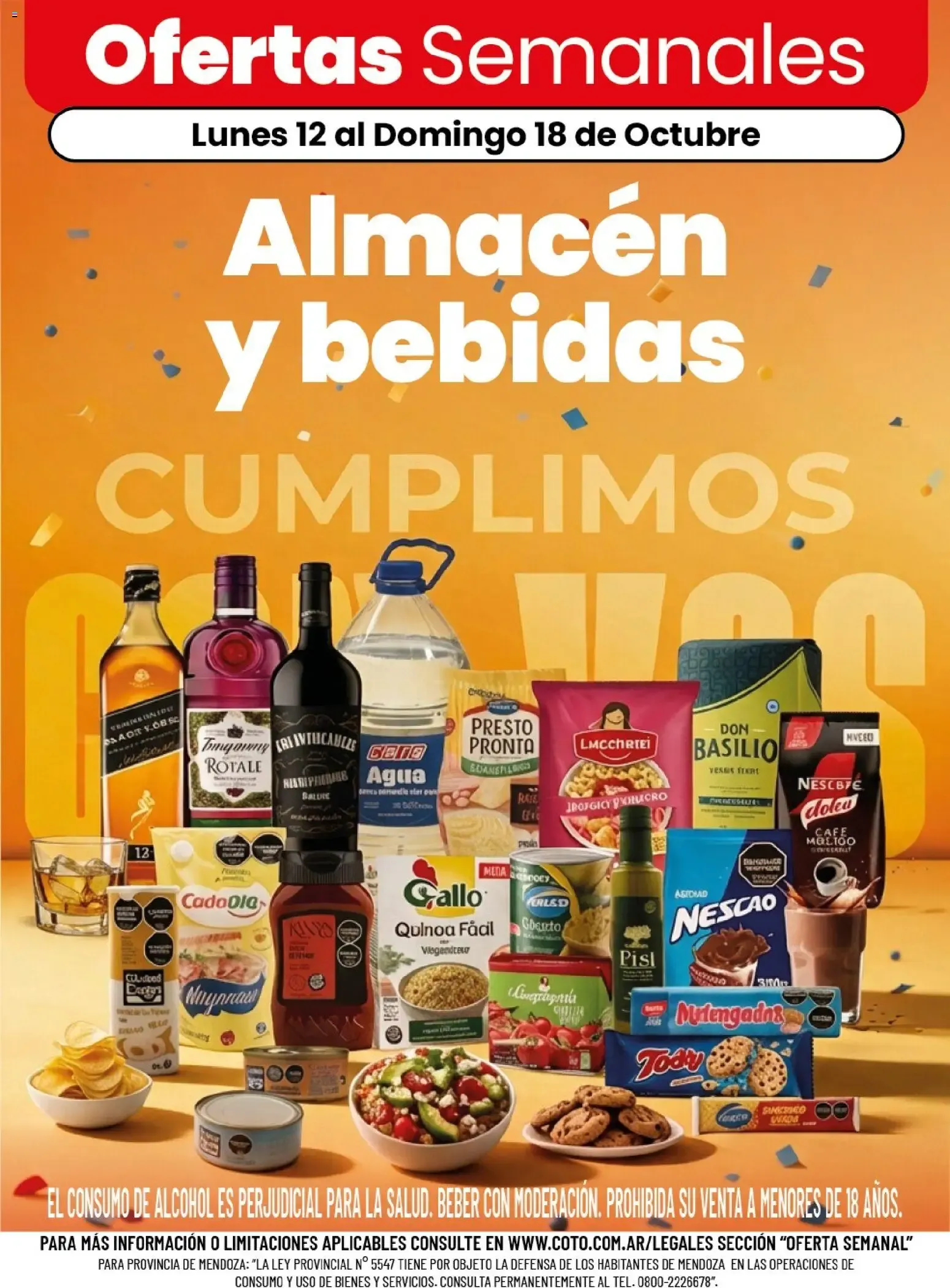 Ofertas de Ofertas Semanales de Almacén y bebidas 12 de octubre al 18 de octubre 2026 - Página 1 del catálogo