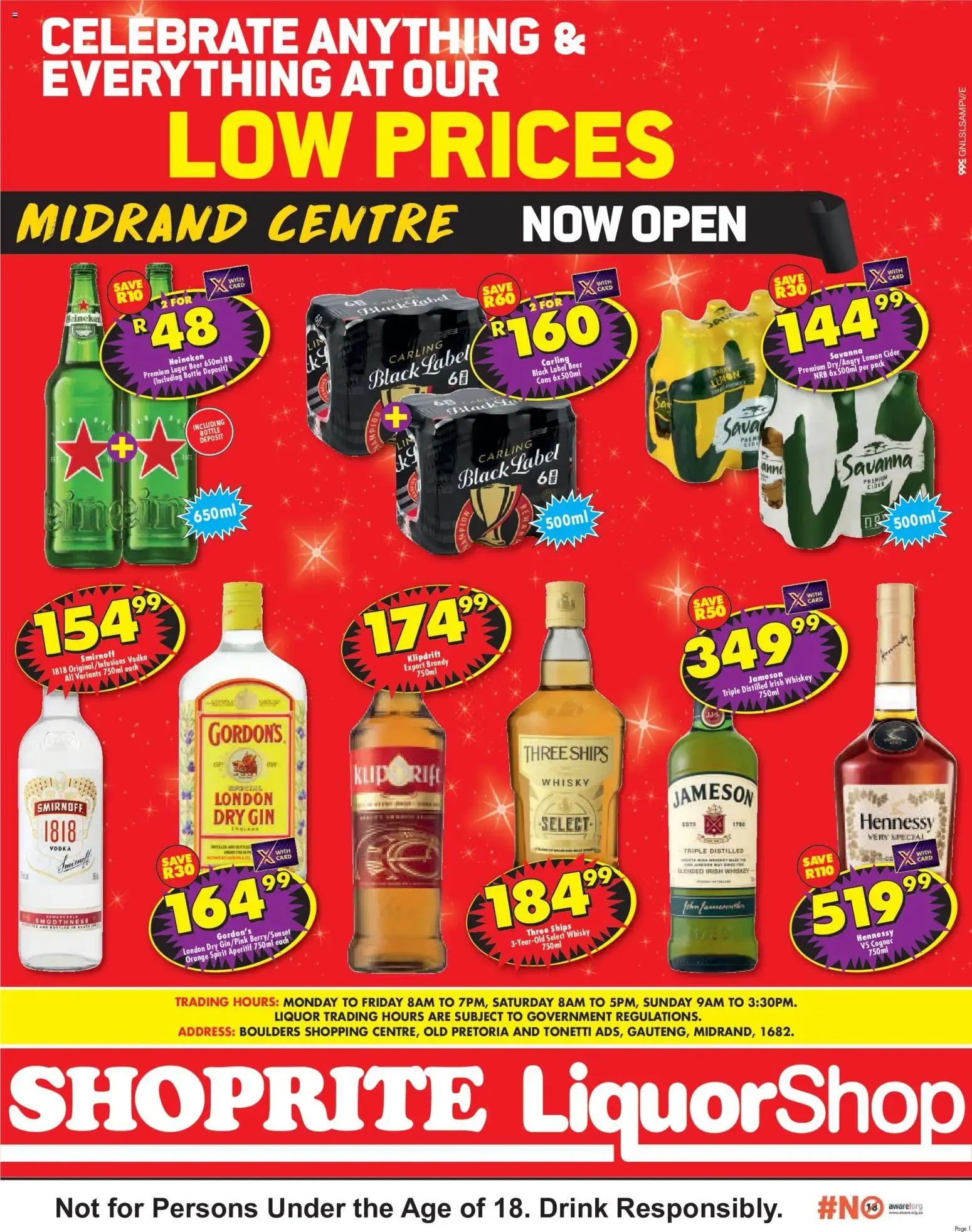 Shoprite Midrand Centre LiquorShop Specials from 6 July to 19 July 2026 - Catalogue Page 1