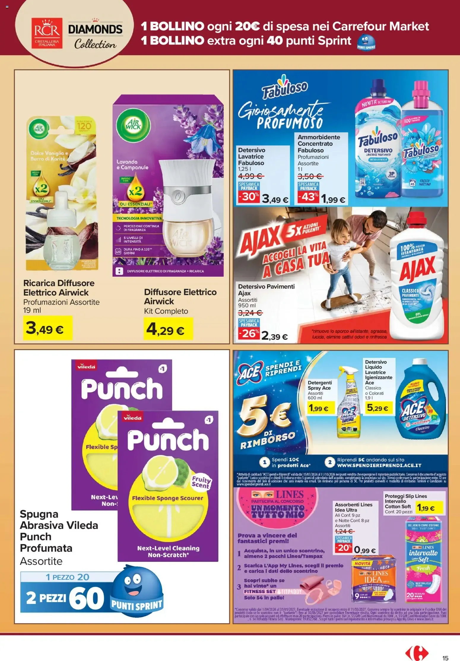 Carrefour Market: La tua carta SpesAmica Payback vola con i Punti Sprint da 13 ottobre a 25 ottobre di 2026 - Pagina del volantino 15