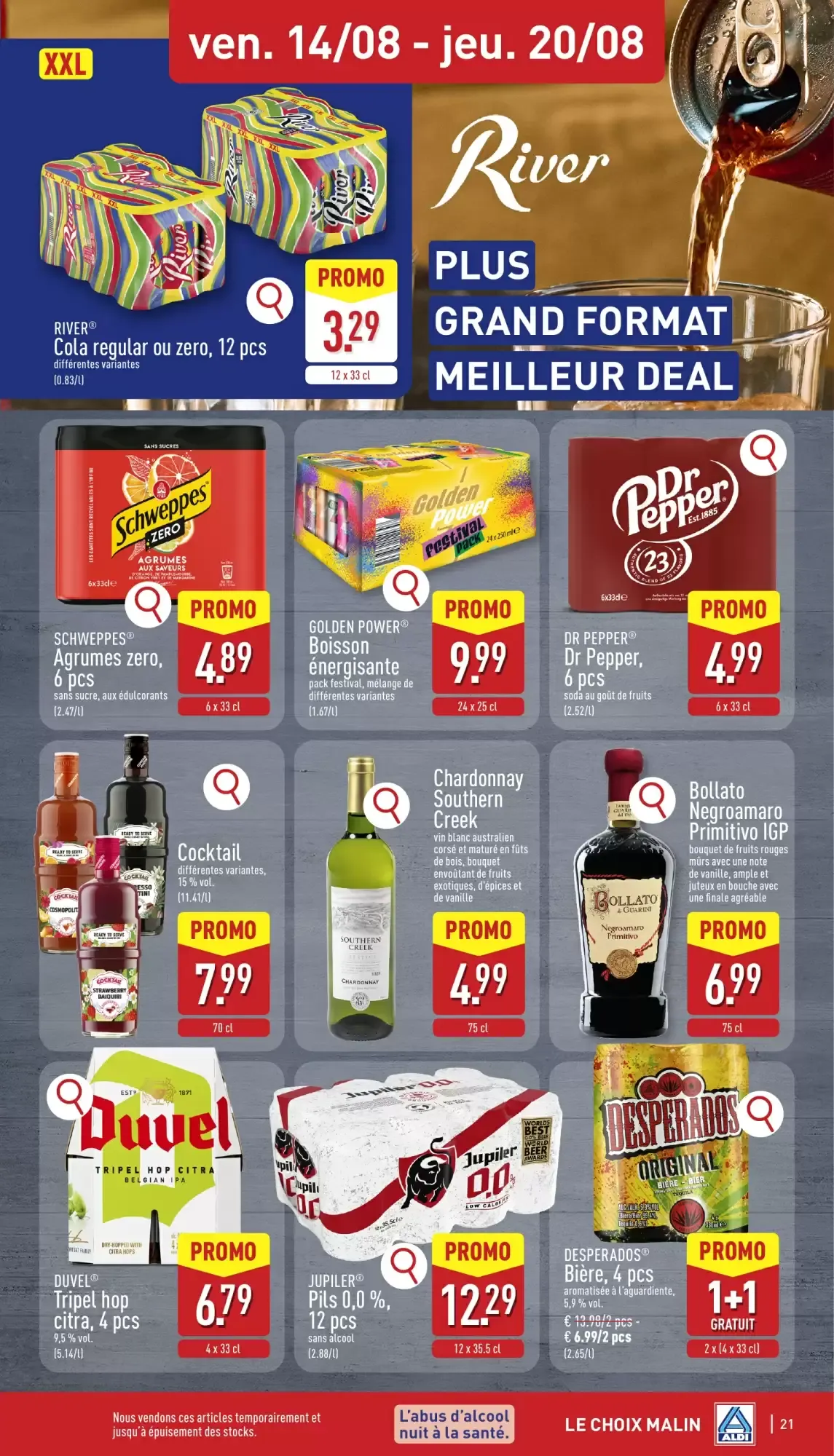 ALDI Dépliant du lun. 10/08 au ven. 14/08 van 10 augustus tot 14 augustus 2026 - folder pagina 21