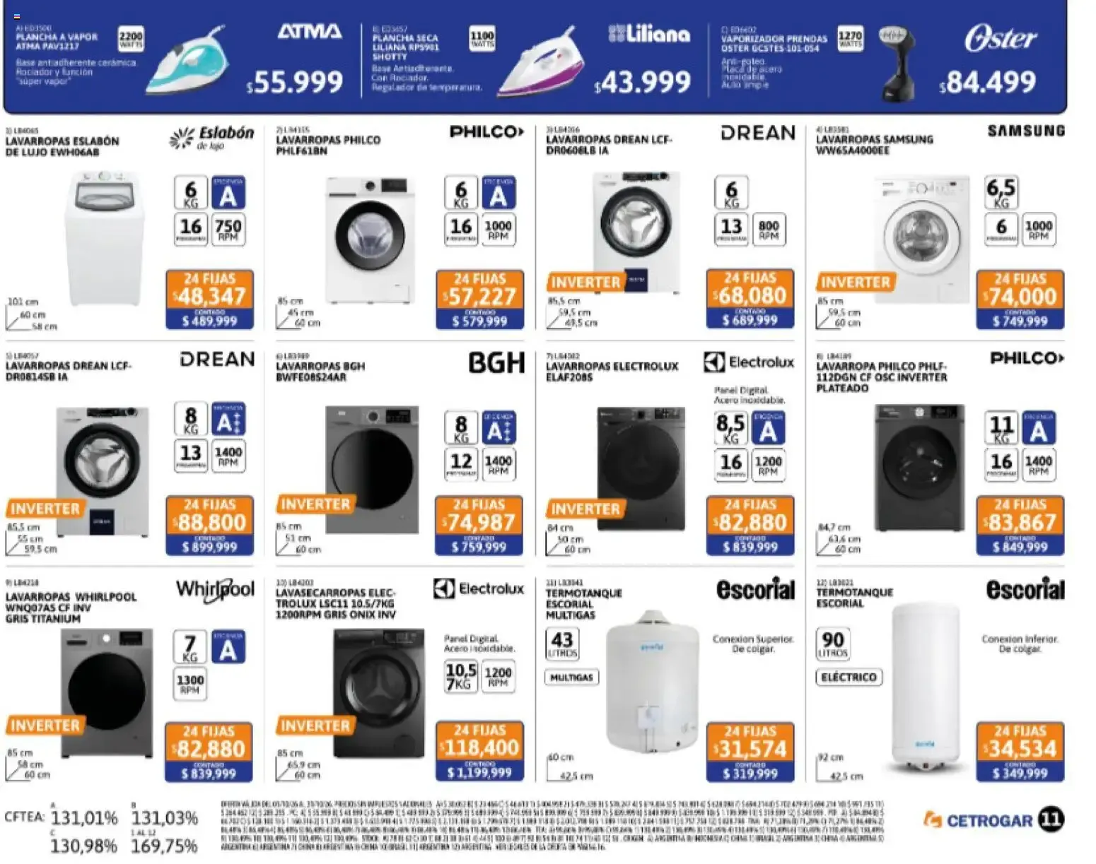 Ofertas de Cetrogar catálogo del 01/10/2026 - 31/10/2026 1 de octubre al 31 de octubre 2026 - Página 11 del catálogo