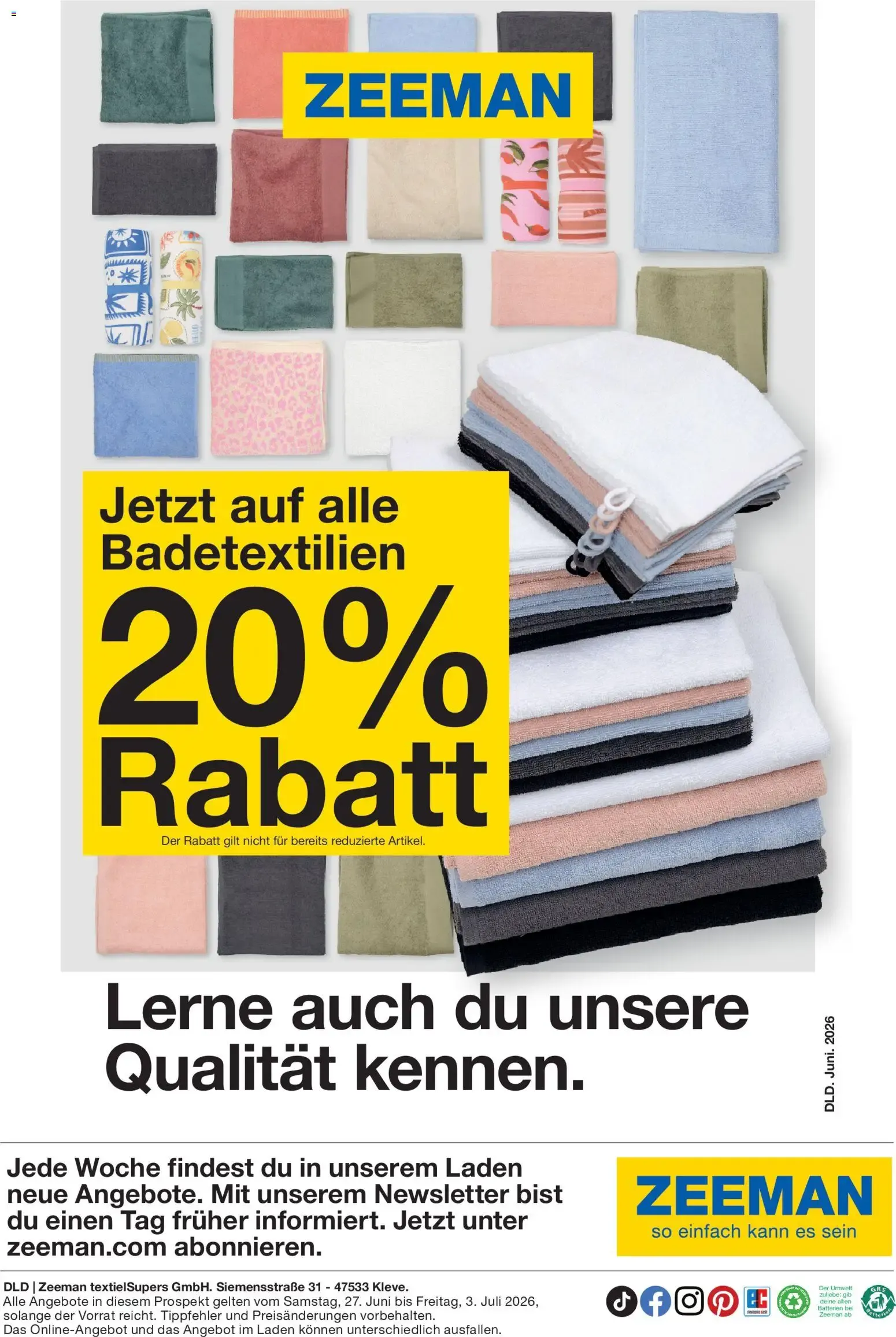 Diese Woche: alles für deinen Koffer. von 27. Juni bis 3. Juli 2026 - Prospekt seite 18
