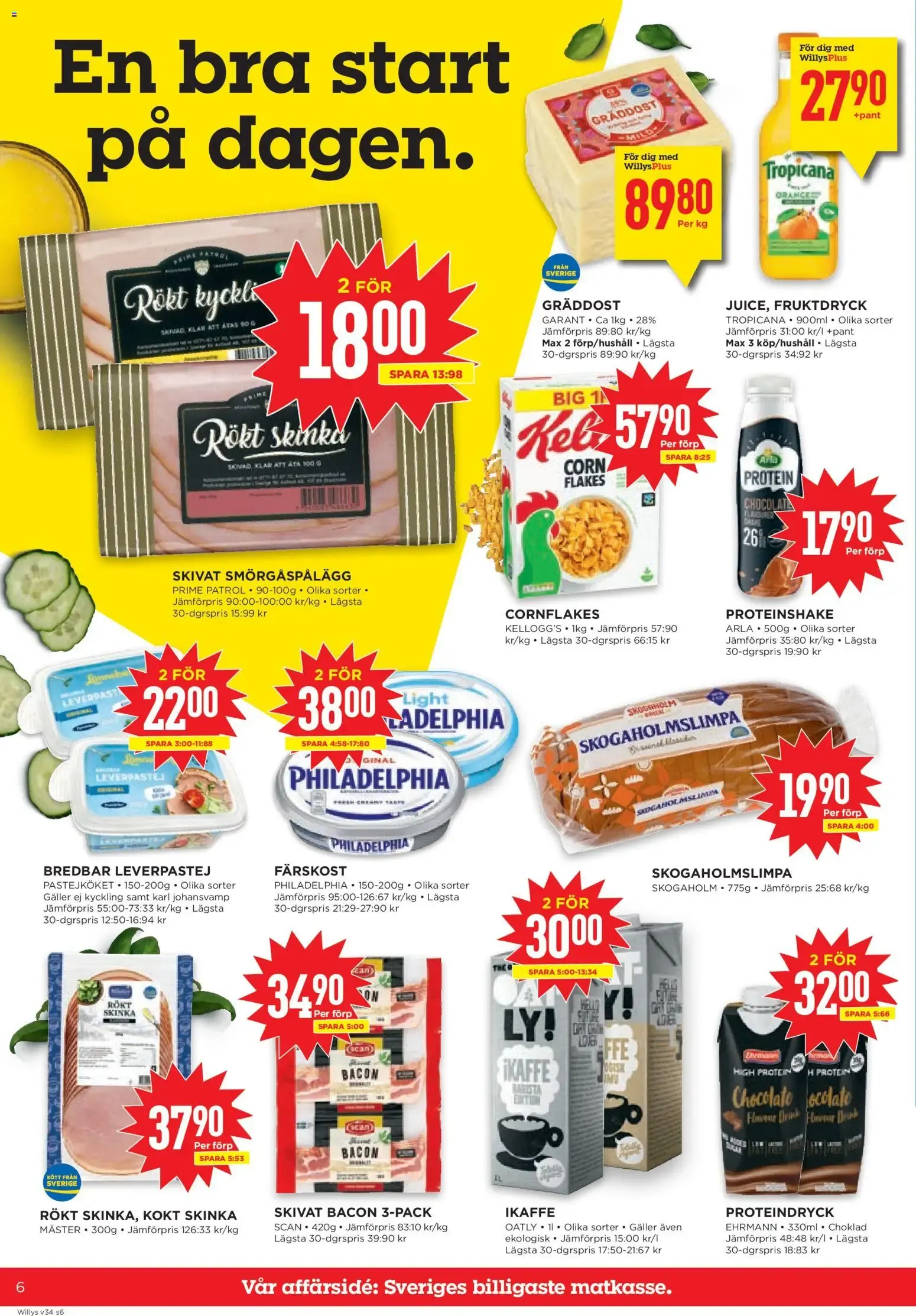 Willys erbjudanden från 17/08/2026 - 23/08/2026 > Reklamblad nuvarande rabatter från 17 augusti till 23 augusti 2026 - Reklamblad sidor 6