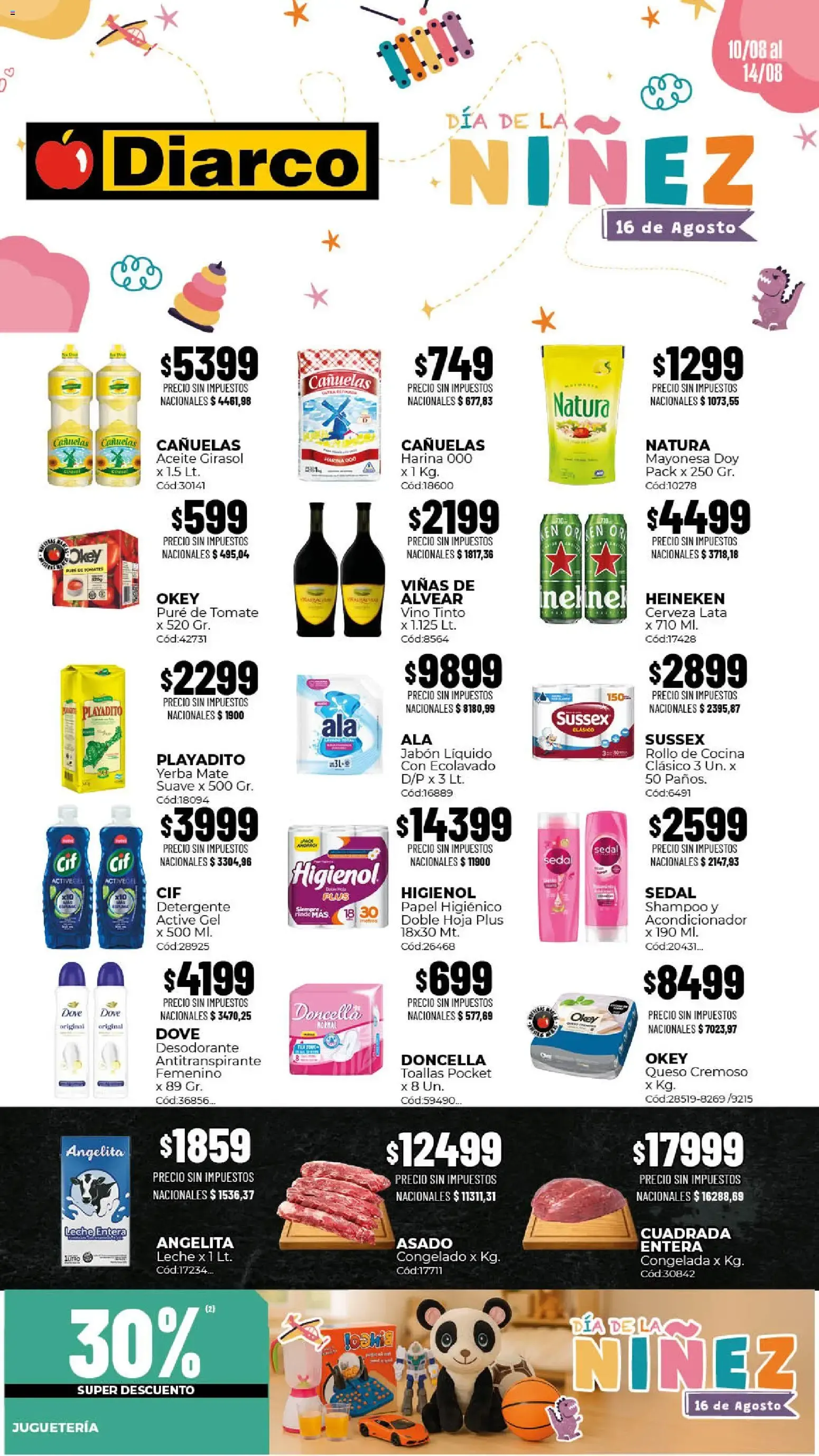 Ofertas de Diarco - Ofertas Día de la Niñez 10 de agosto al 14 de agosto 2026 - Página 1 del catálogo