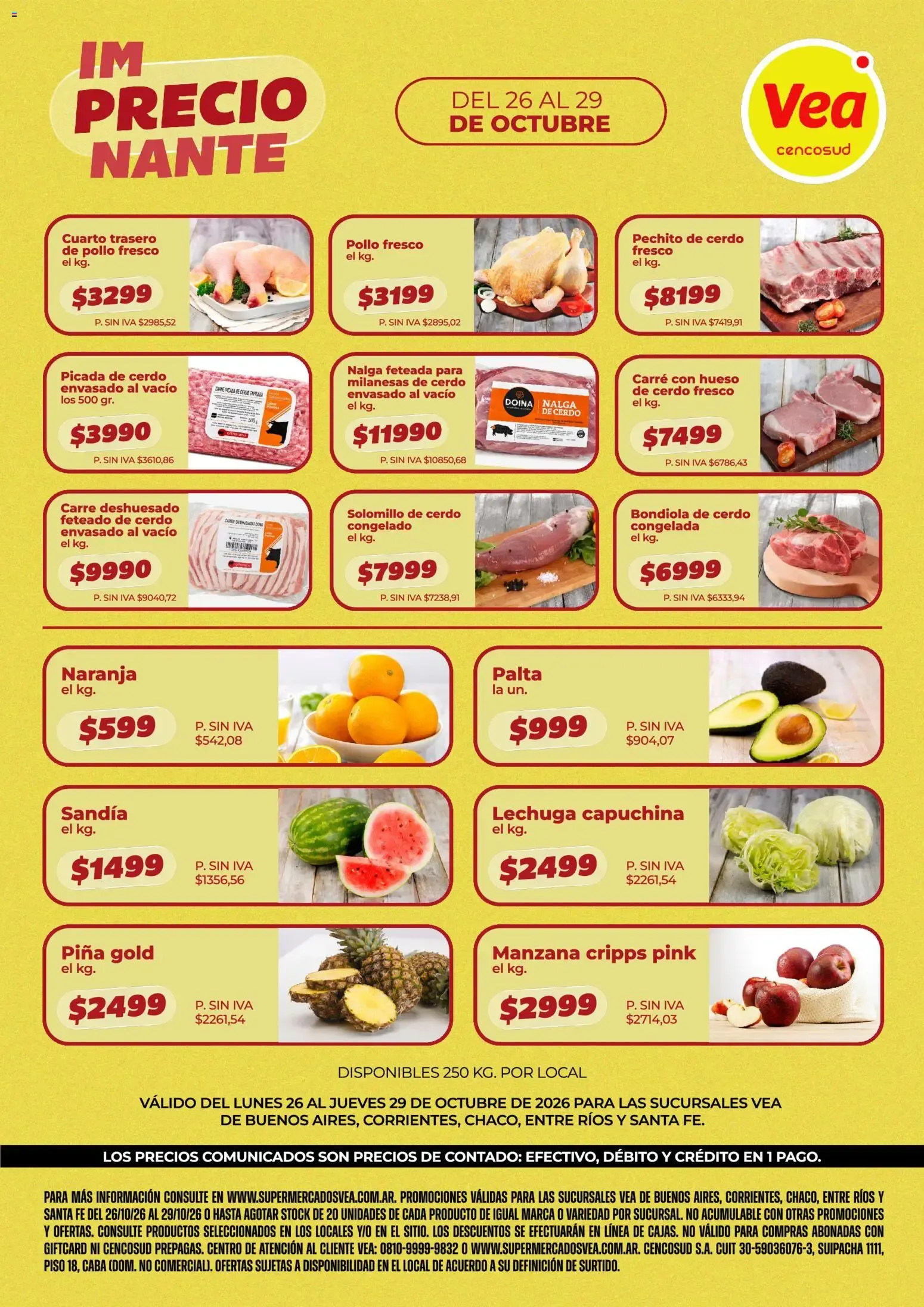 Ofertas de Vea - Ofertas del 26/10/2026 - 29/10/2026 26 de octubre al 29 de octubre 2026 - Página 1 del catálogo