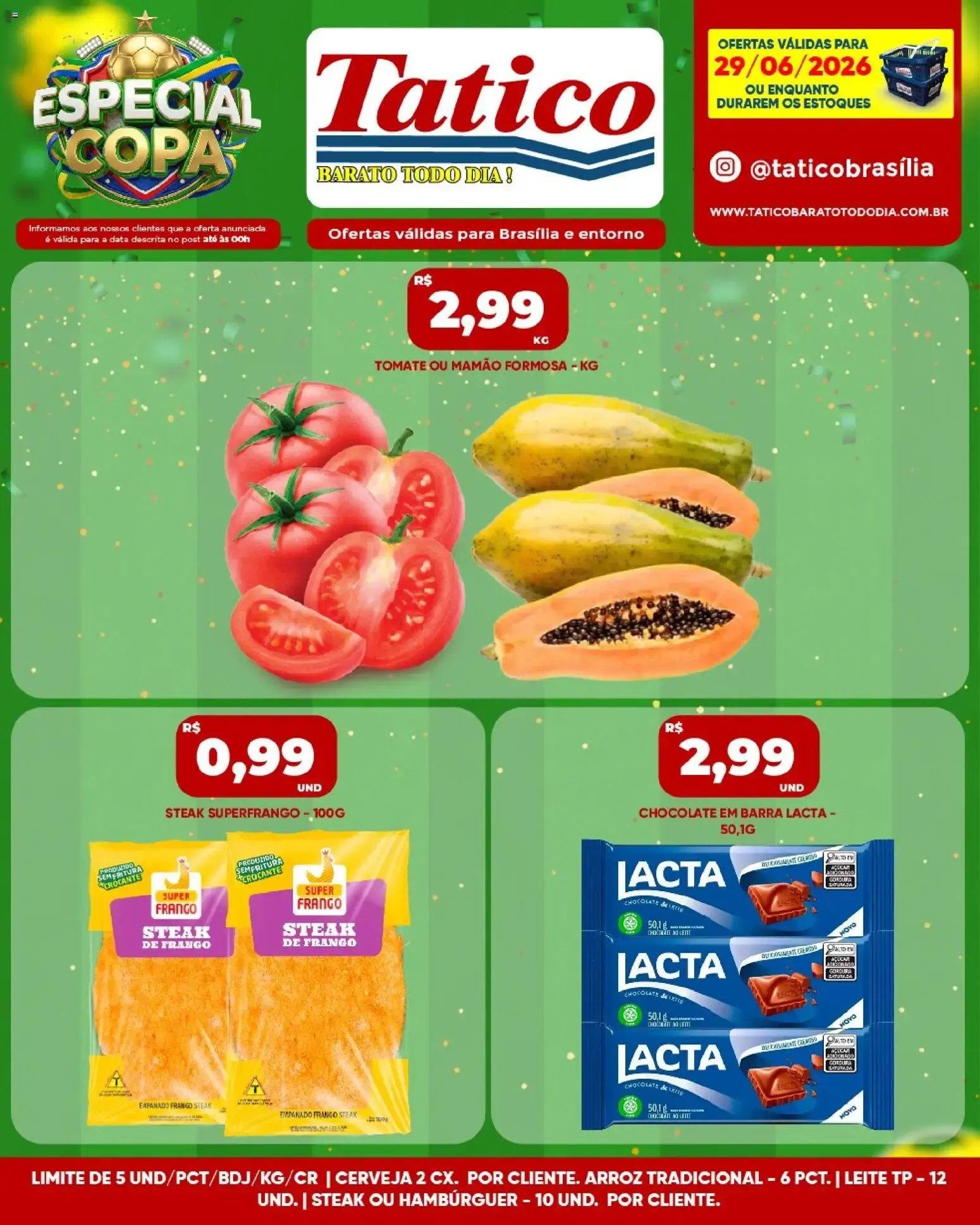 Encarte de Tatico ofertas do Dia de 29/06/2026 | Promoções Online 29 de junho até 29 de junho 2026 - Pagina 1