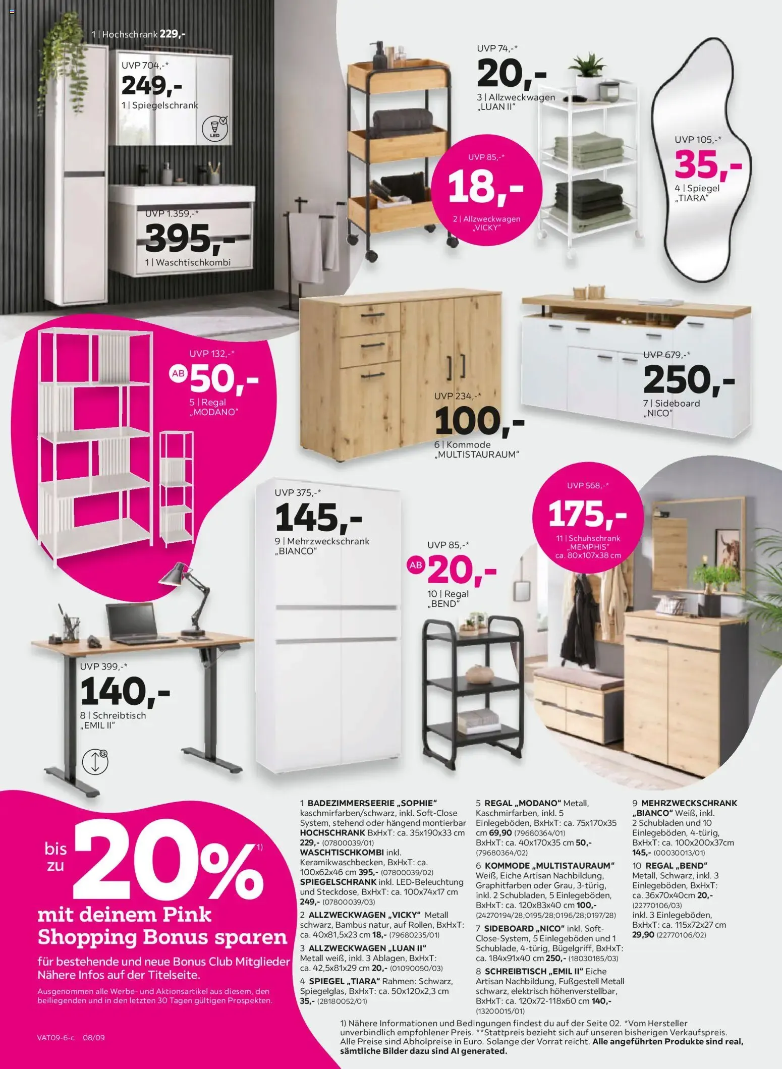 Mömax Pink Shopping Bonus sparen von 22.09.2026 - Aktuelle Angebote von 22. September bis 28. September 2026 - Flugblätt seite 8