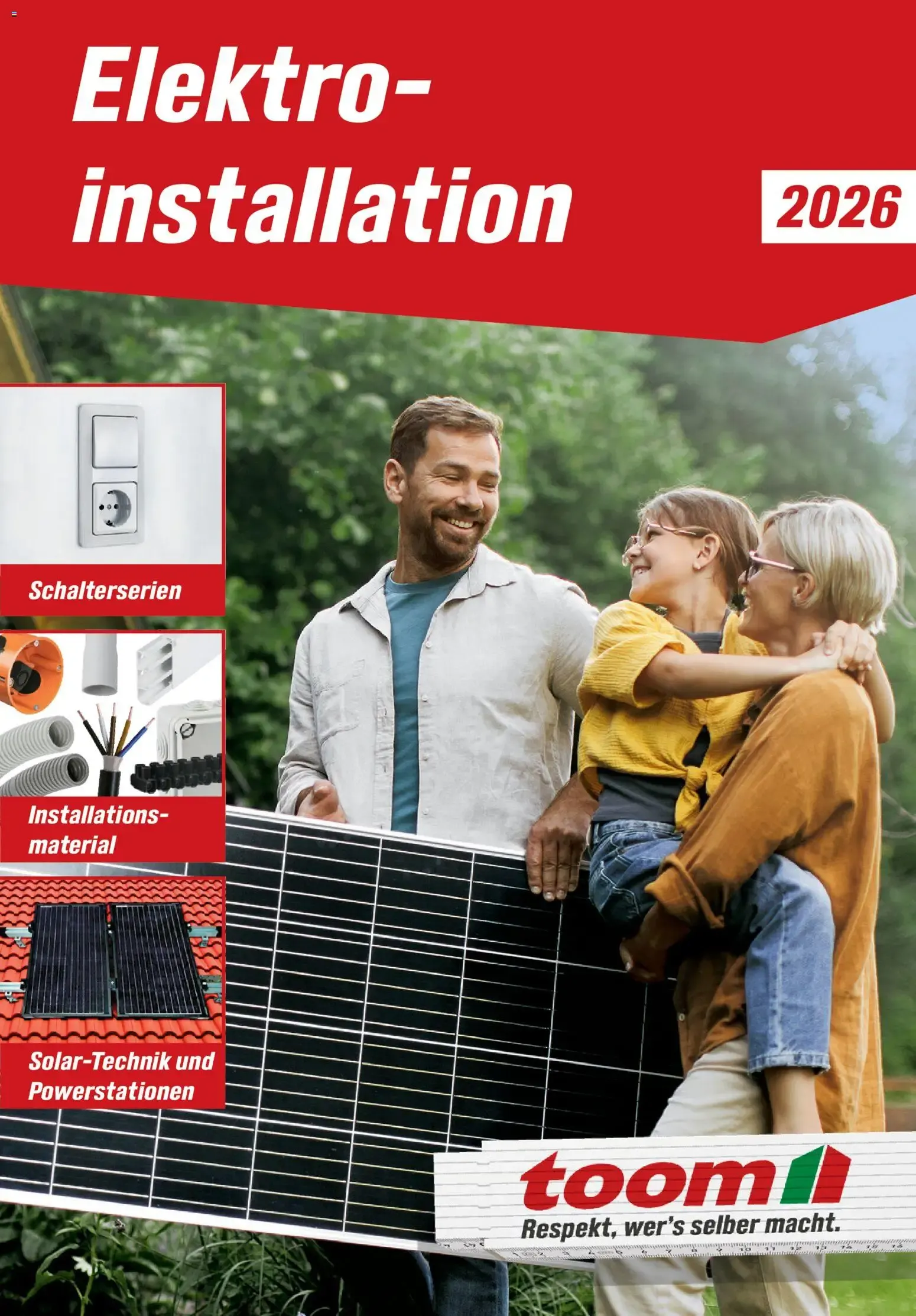 Toom Baumarkt Elektro-Installation 2026 (ab 14.03.2026) zum Blättern von 14. März bis 30. Juni 2026 - Prospekt seite 1
