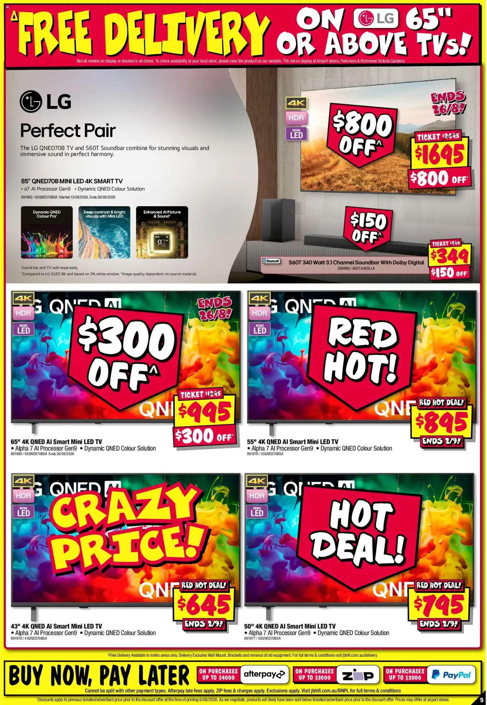 JB Hi-Fi LG Bonanza! - Catalogue valid from 20 August to 2 September 2026 - page 5