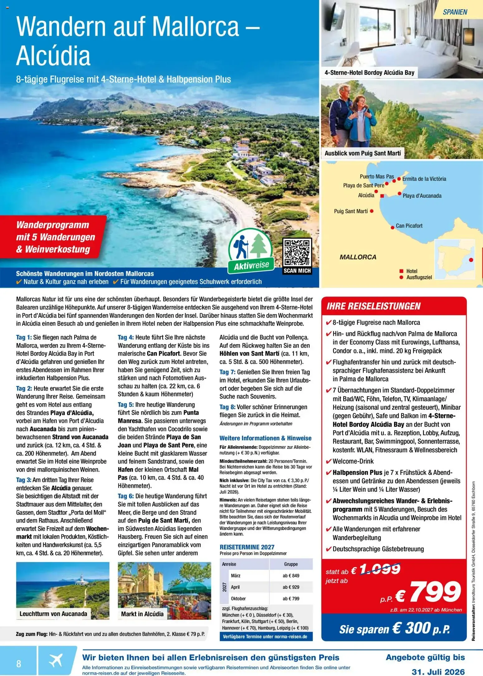 Norma-Reisen: Ofertas de Viaje - Isla Mauricio von 1. Juli bis 31. Juli 2026 - Prospekt seite 8
