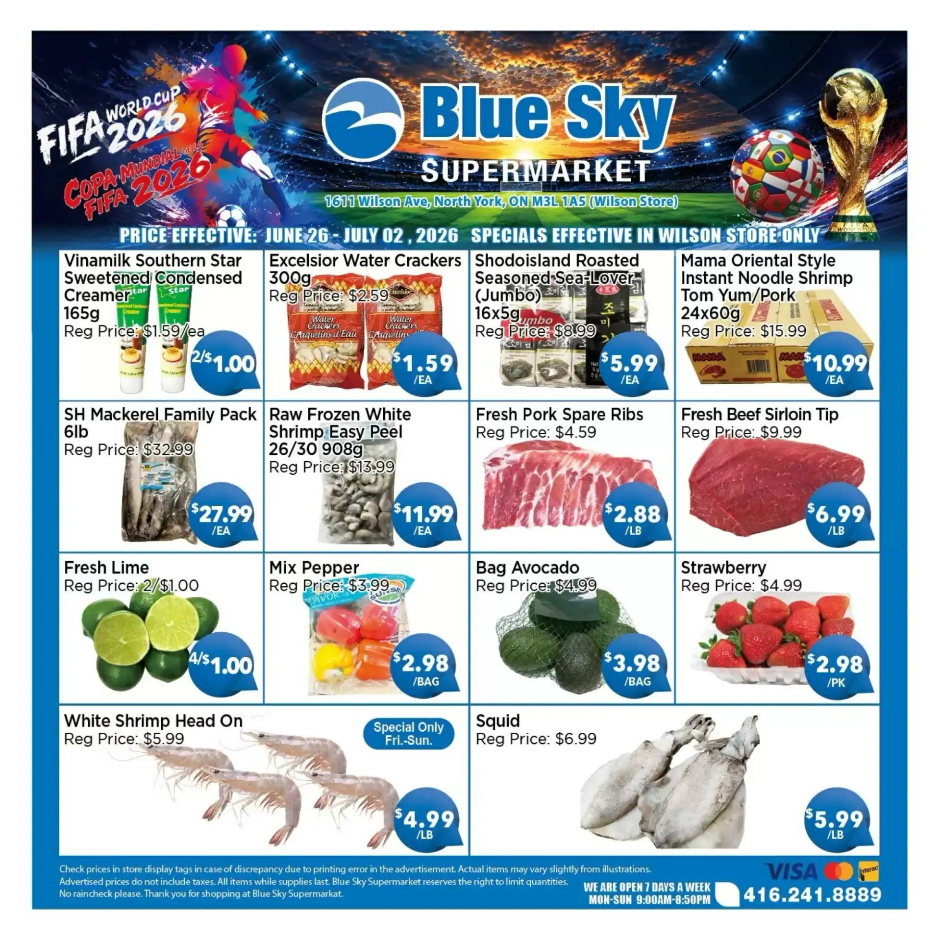 Blue Sky Supermarket flyer week 26
